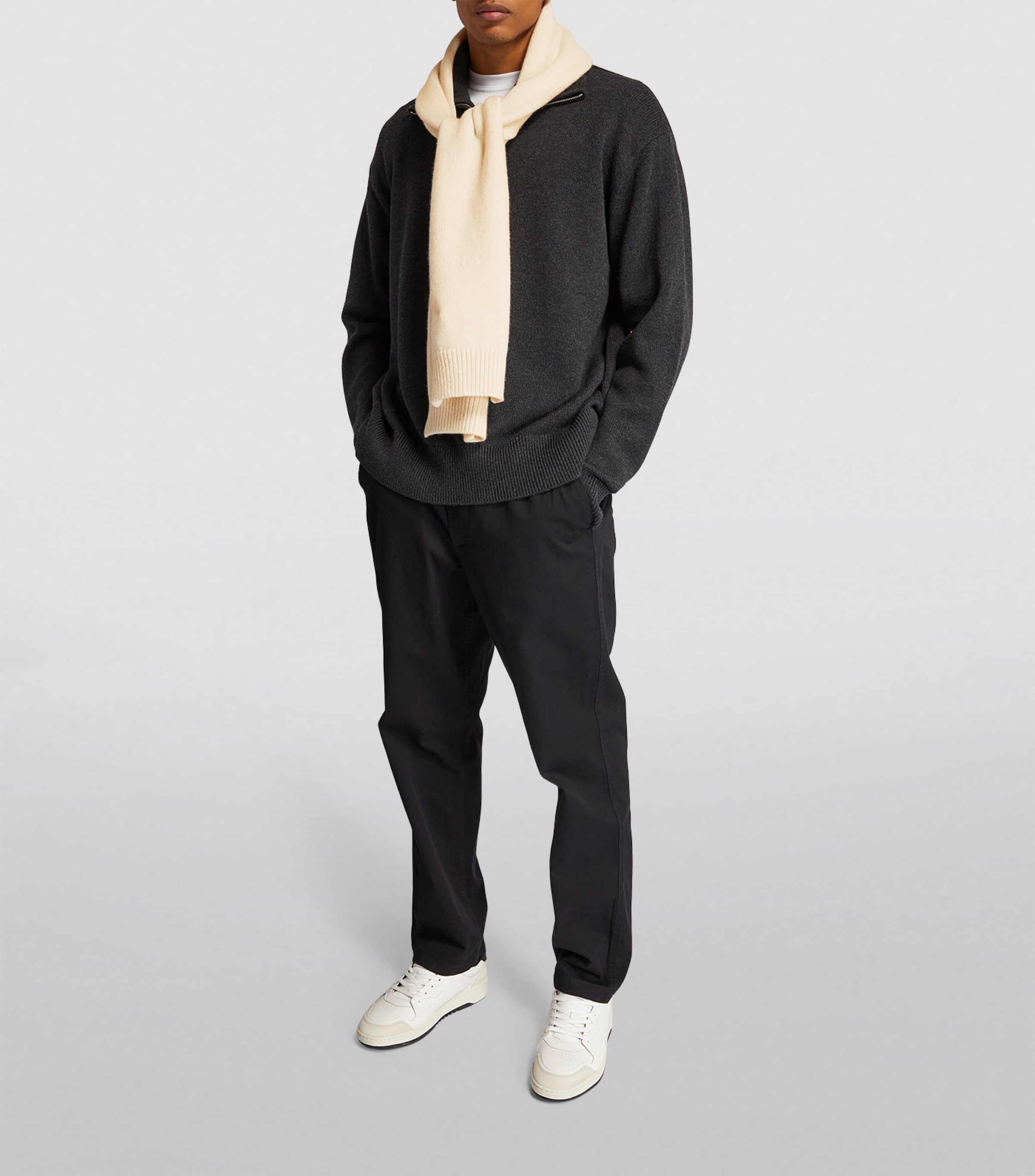 Lambswool Scarf ECRU Image 2