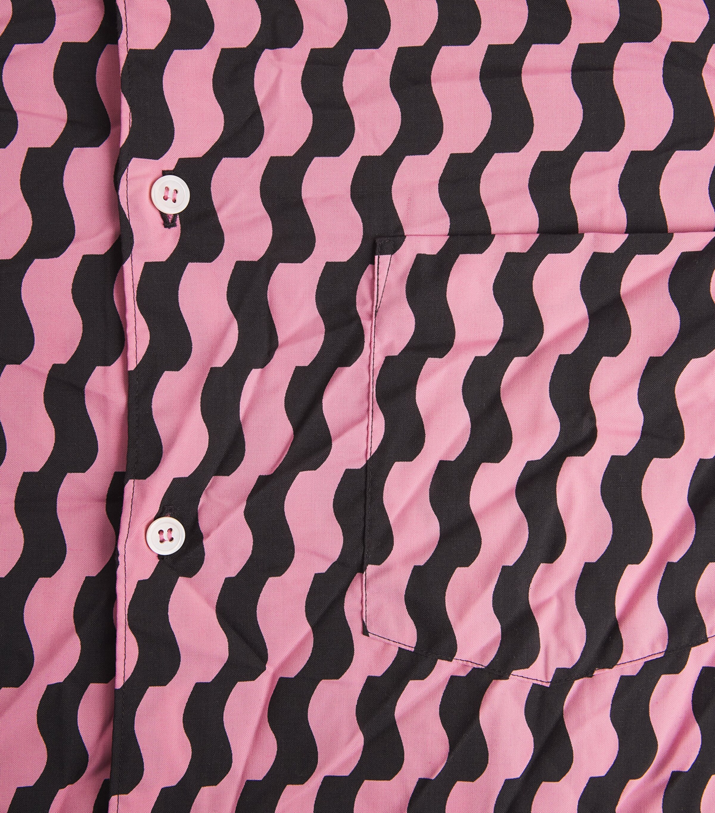 Comme Des Garçons Homme Plus Mens Printed Relaxed Shirt Pink/black Image 6