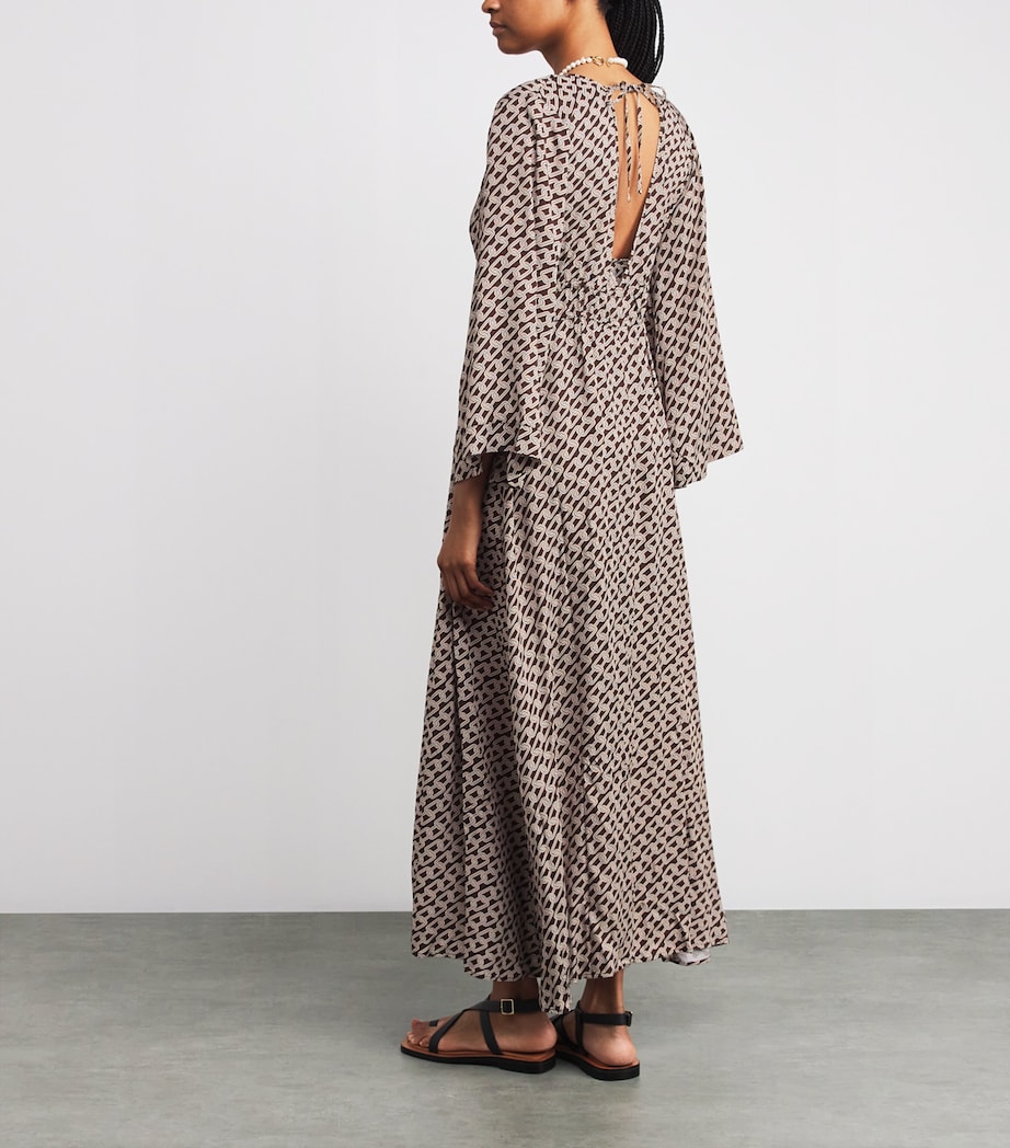 Chain Print Maja Maxi Kaftan Dress CHAIN1300 Image 3