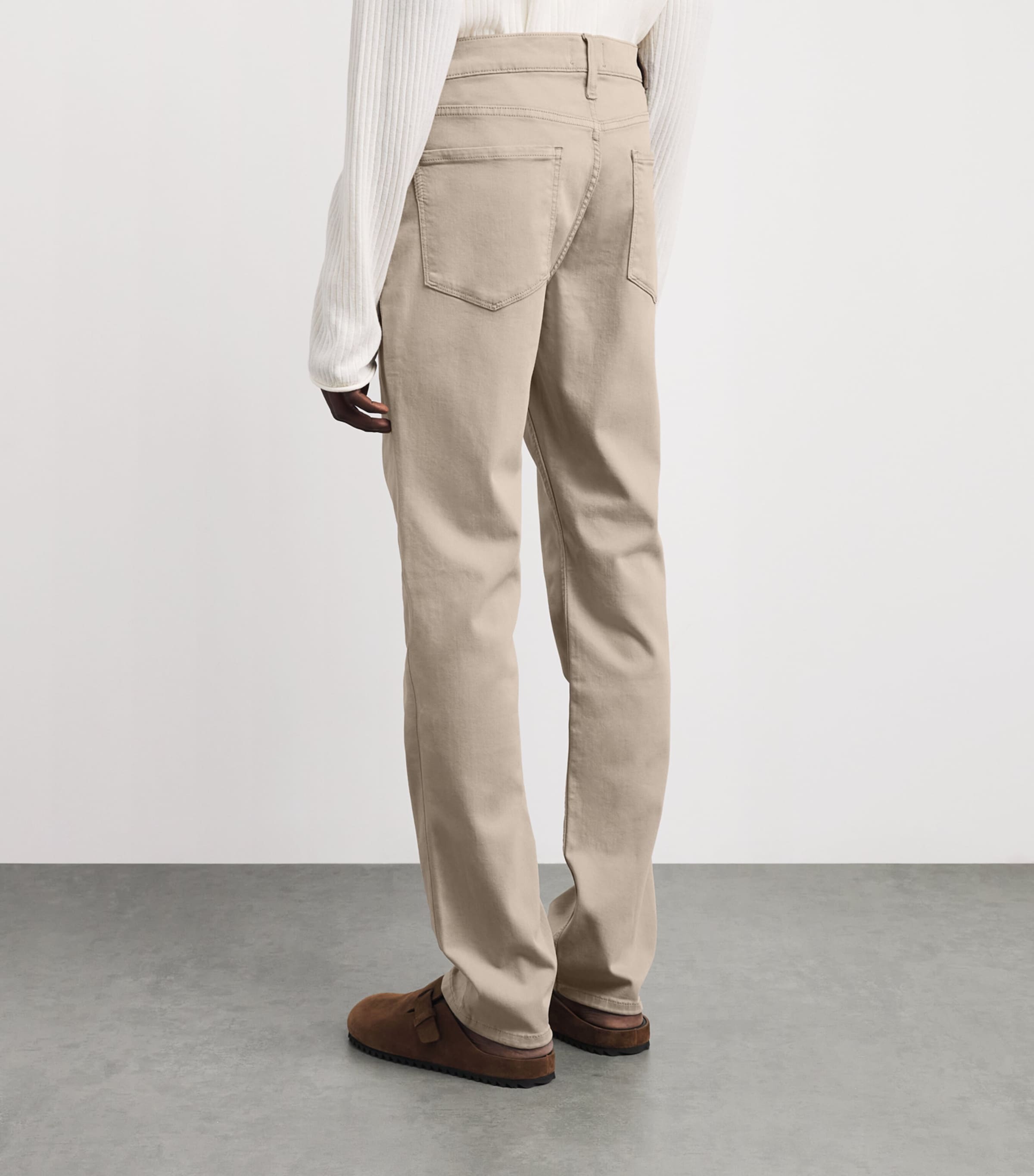 PAIGE Mens Federal Slim Jeans Toasted Almond Image 5