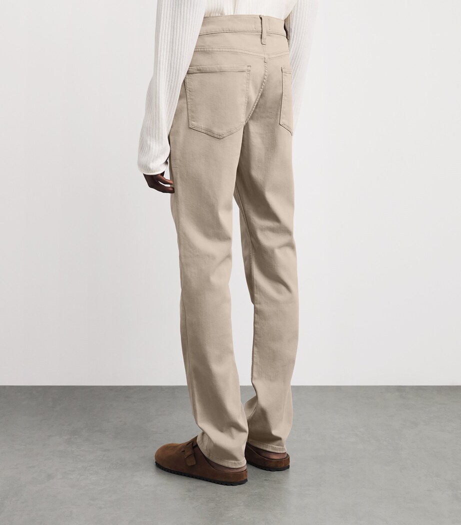 PAIGE Mens Federal Slim Jeans Toasted Almond Image 5