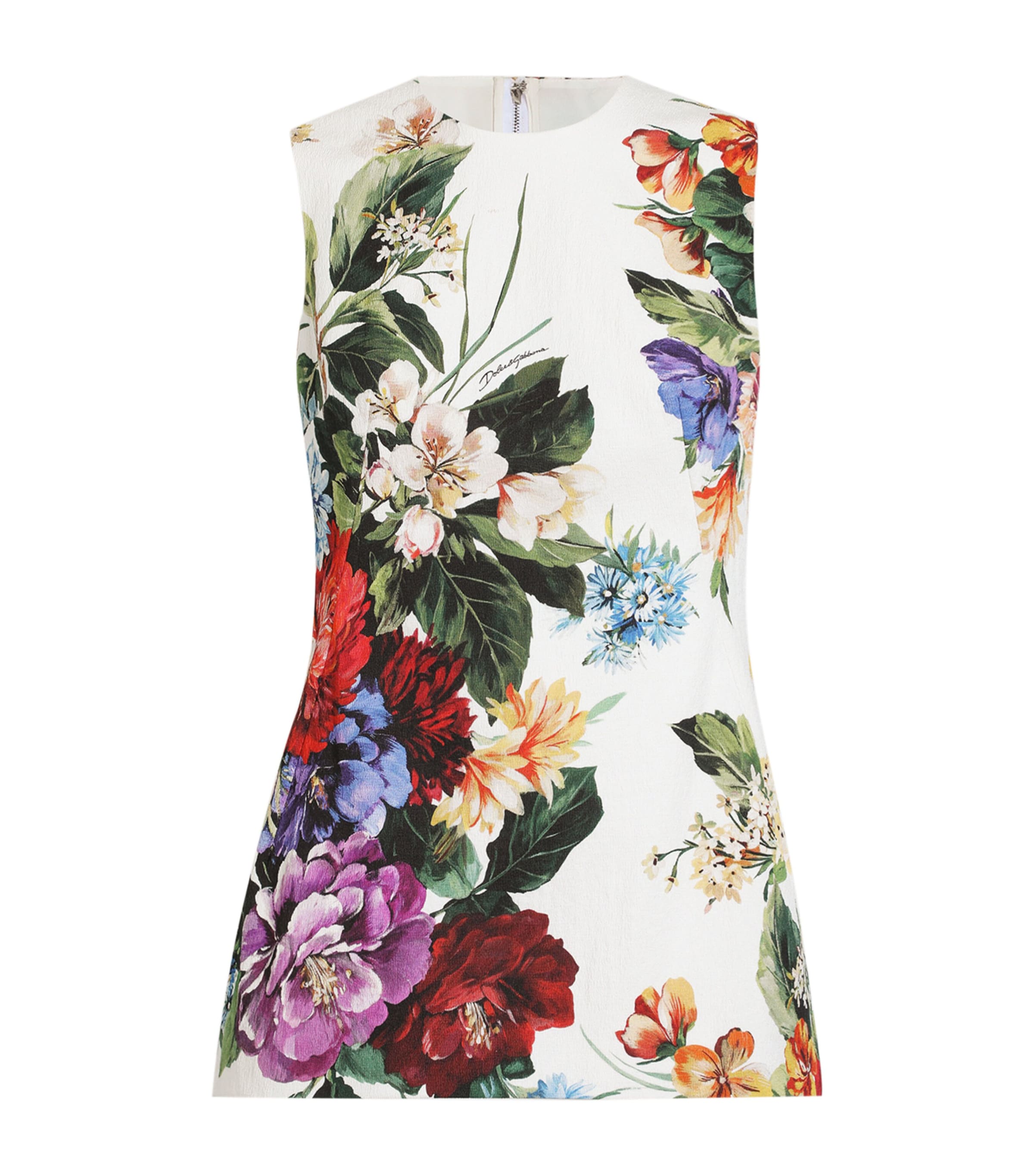 Dolce & Gabbana Dolce  Gabbana Flower Bouquet-printed Top In Multi