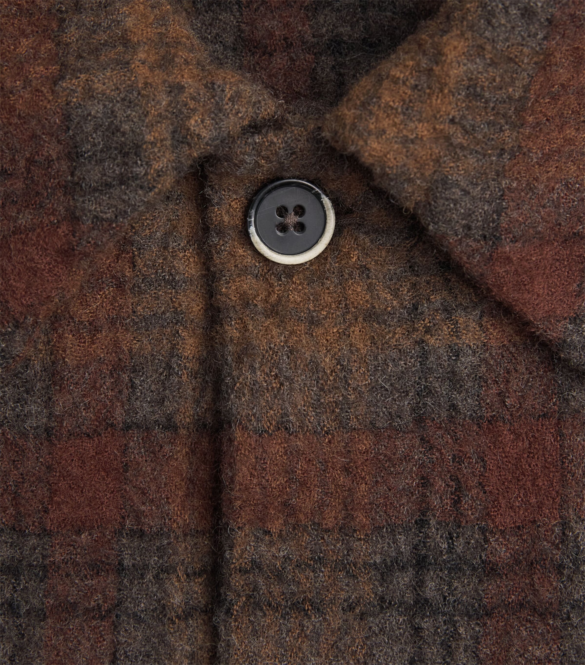 Barena Mens Wool Check Cedrone Overshirt Uni Unico Image 6