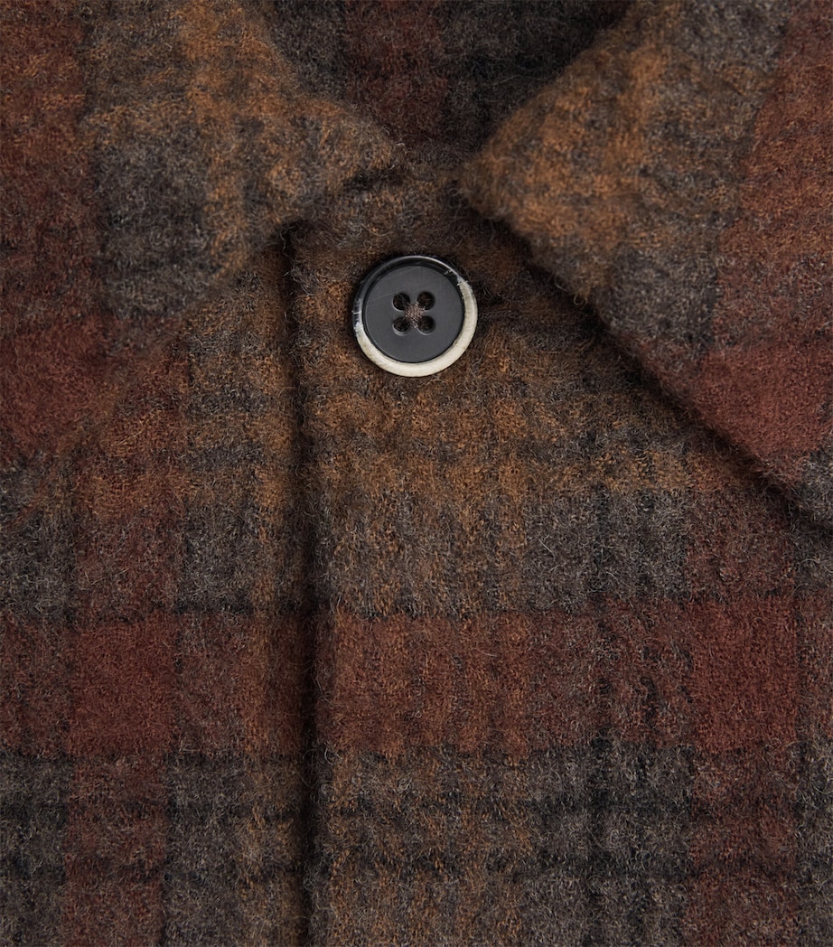 Barena Mens Wool Check Cedrone Overshirt Uni Unico Image 6