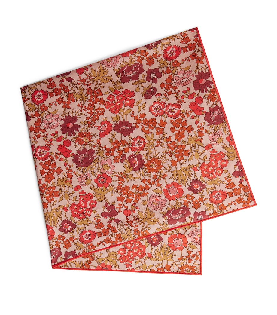 Bonpoint Cotton Floral Scarf Fleurs Rose Image 1