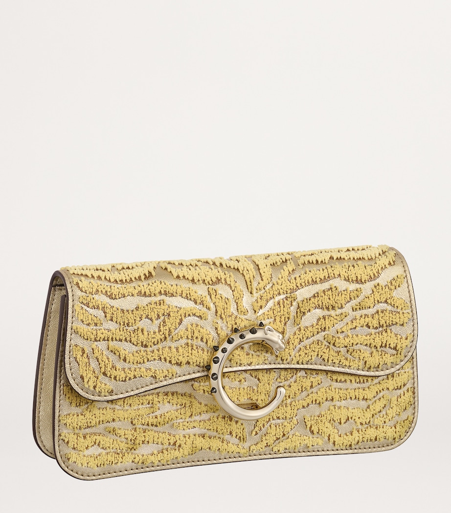 Cartier Mini Embroidered Panthère de Cartier Cross-Body Bag Golden Image 6
