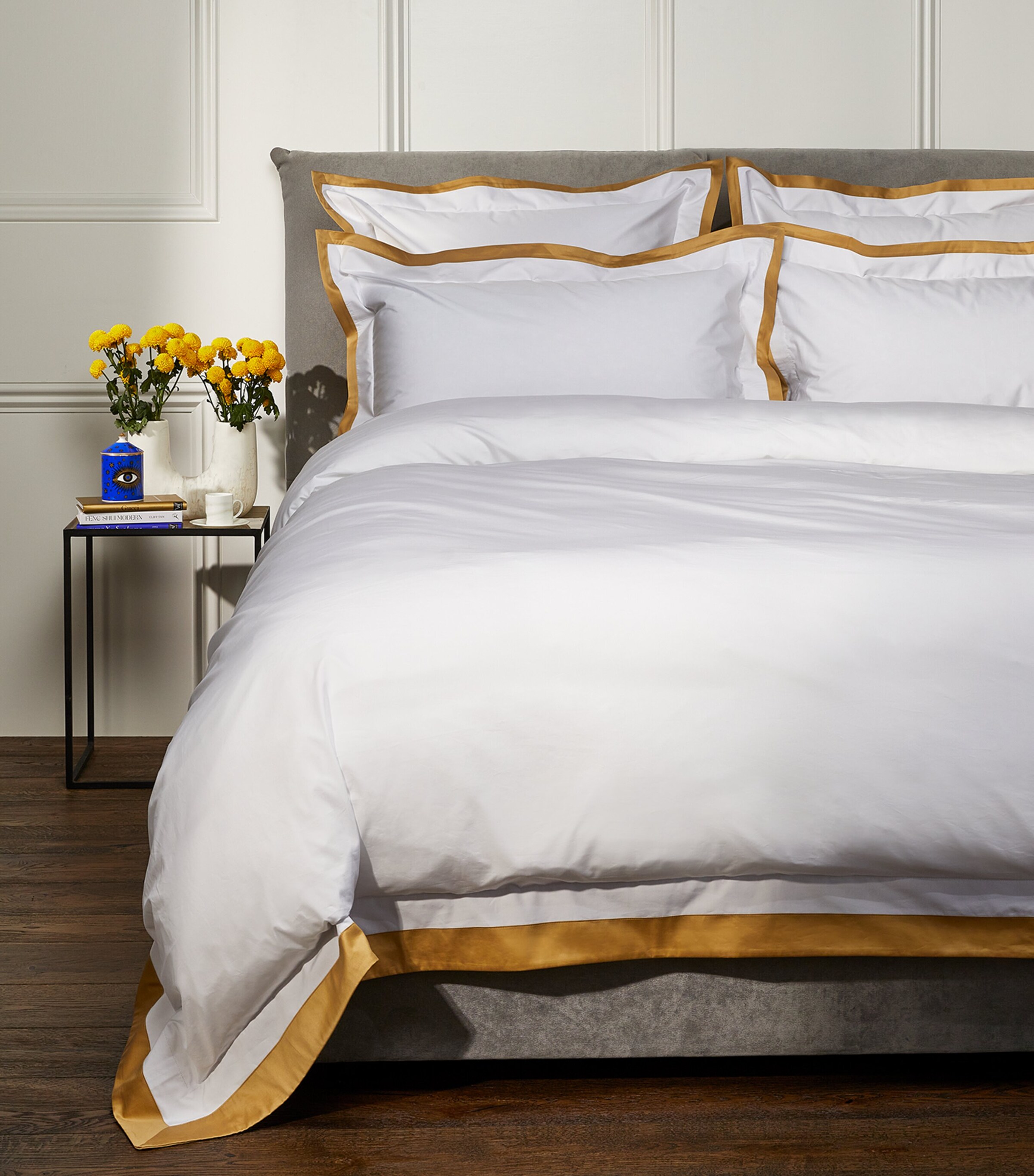 Celso De Lemos Hella Super King Duvet Cover (260cm x 220cm) Miel Image 1