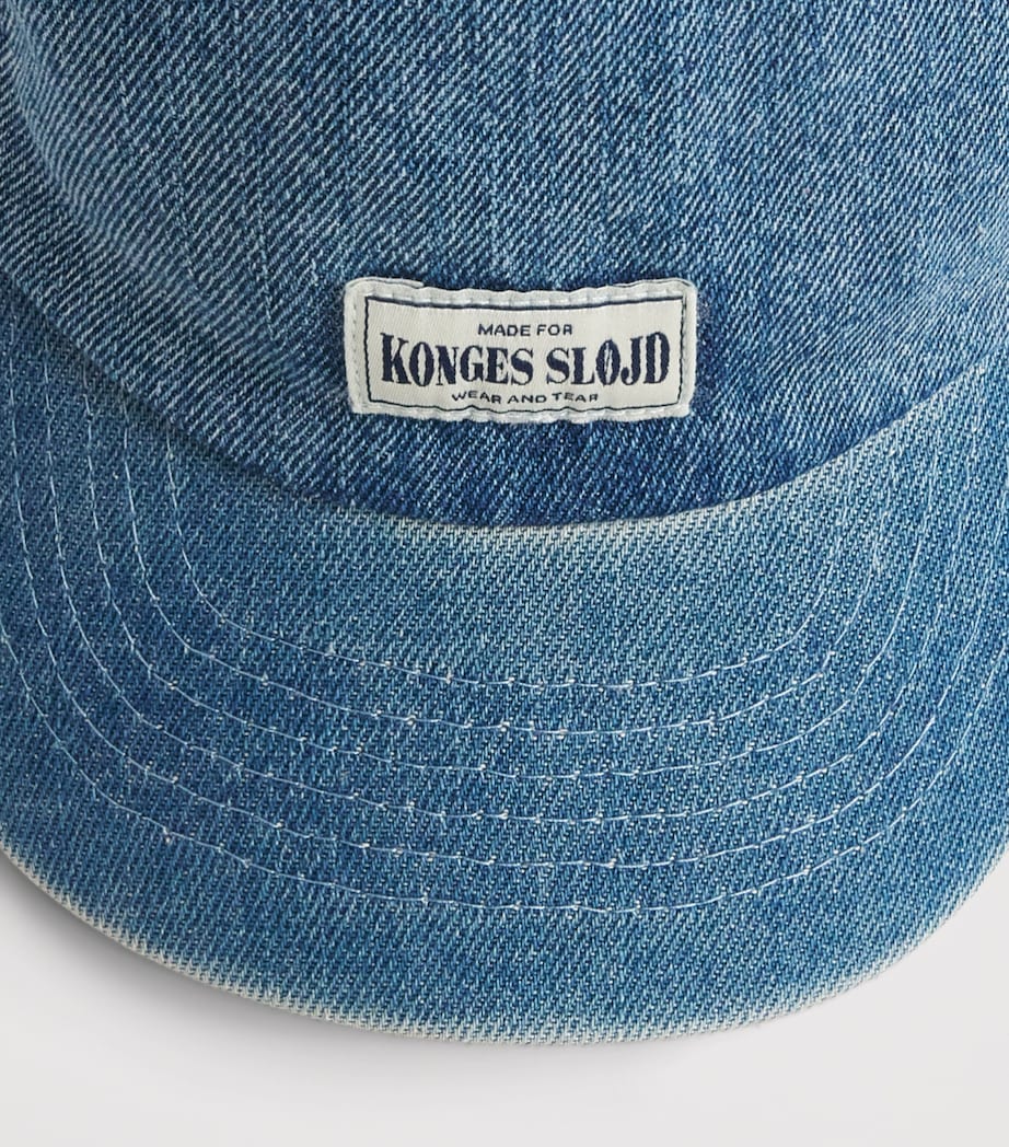 KONGES SLOJD Organic Cotton Denim Cap Denim Image 3