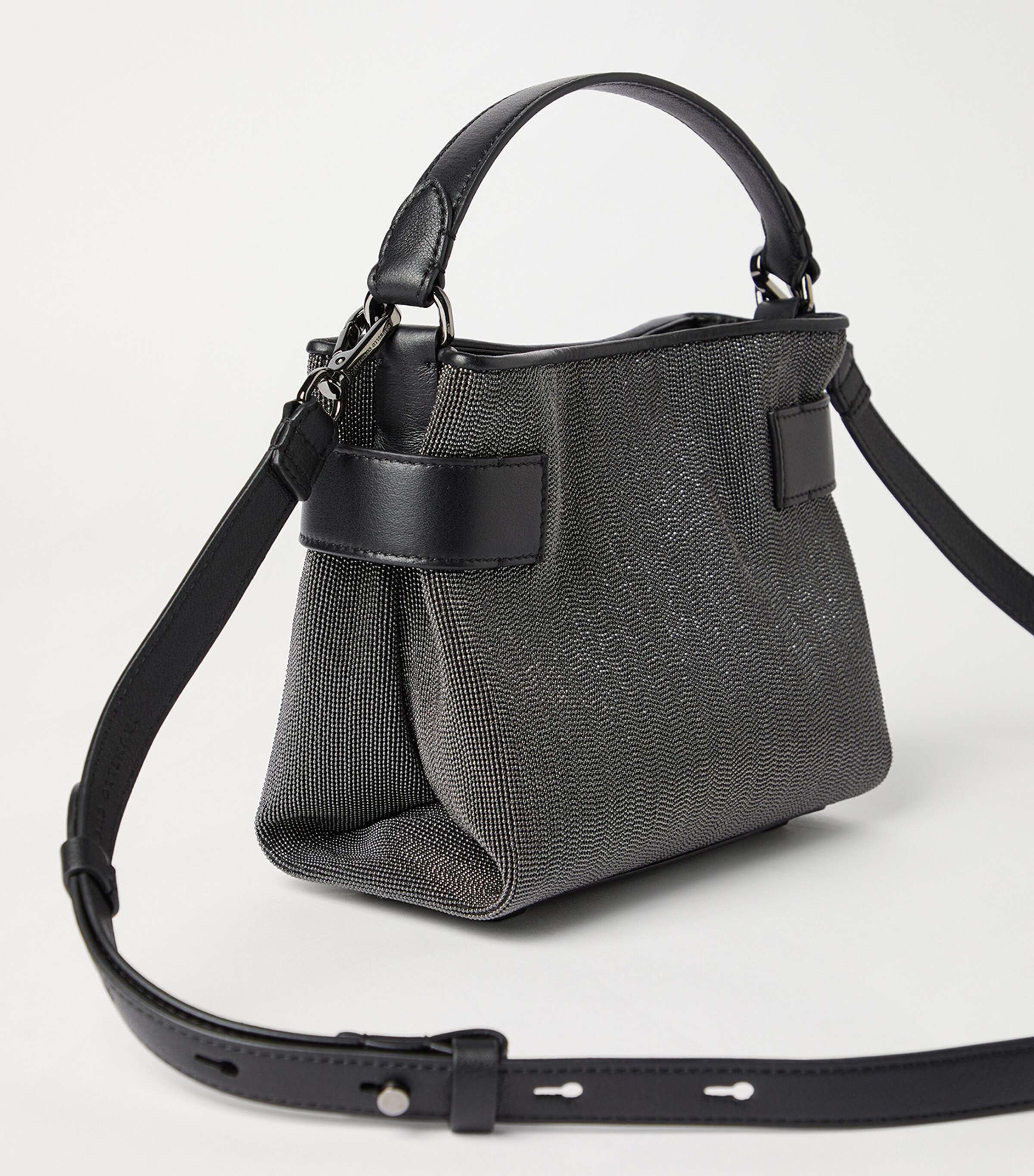 Small Leather Precious Essence Top-Handle Bag C2355 Image 3