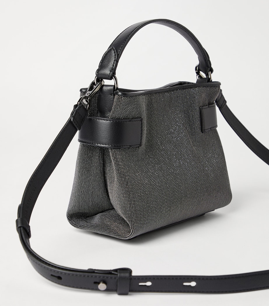 Small Leather Precious Essence Top-Handle Bag C2355 Image 3