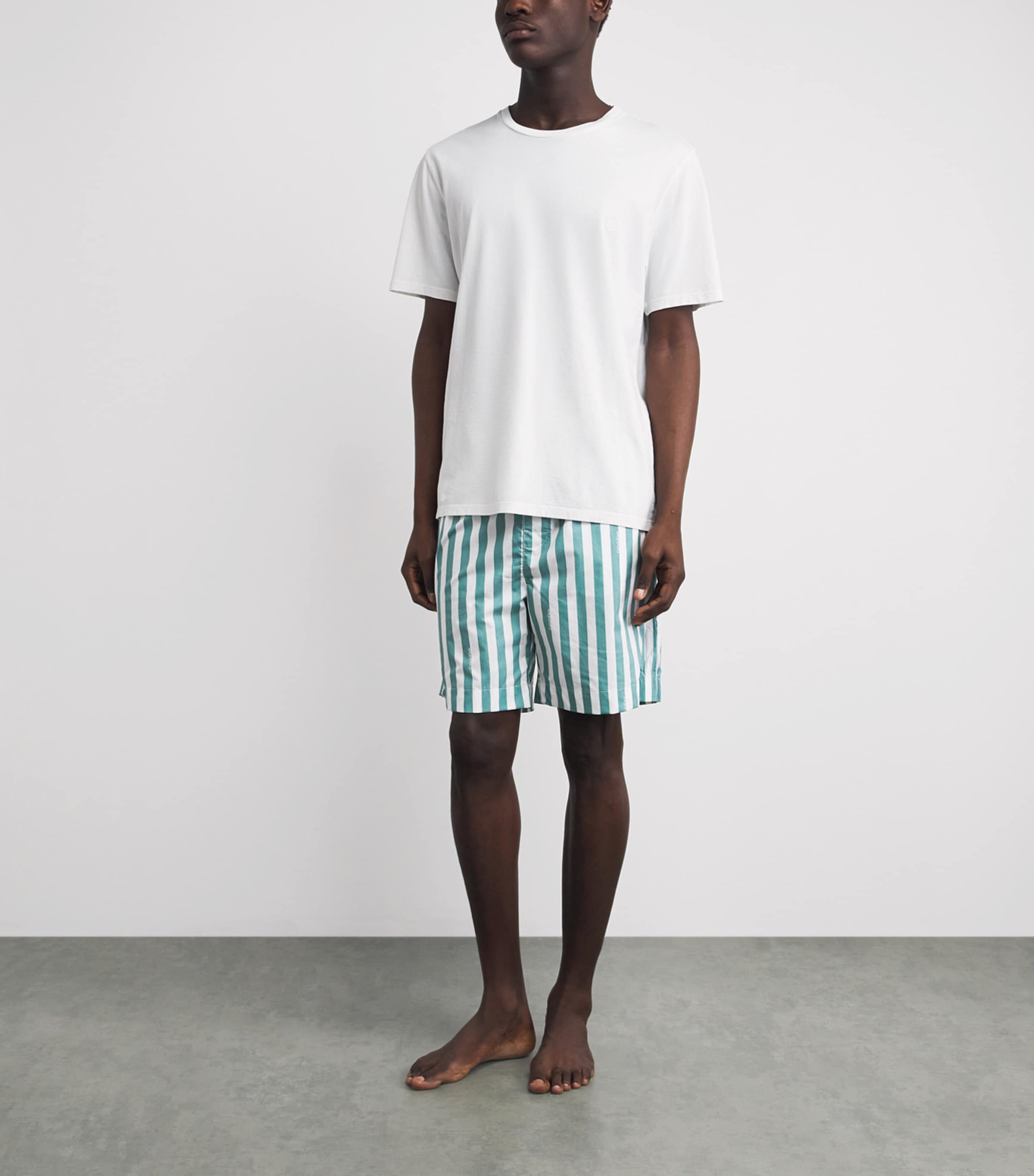 Calvin Klein Mens Cotton Poplin Stripe Pyjama Bottoms Boardwalk Arc Image 2