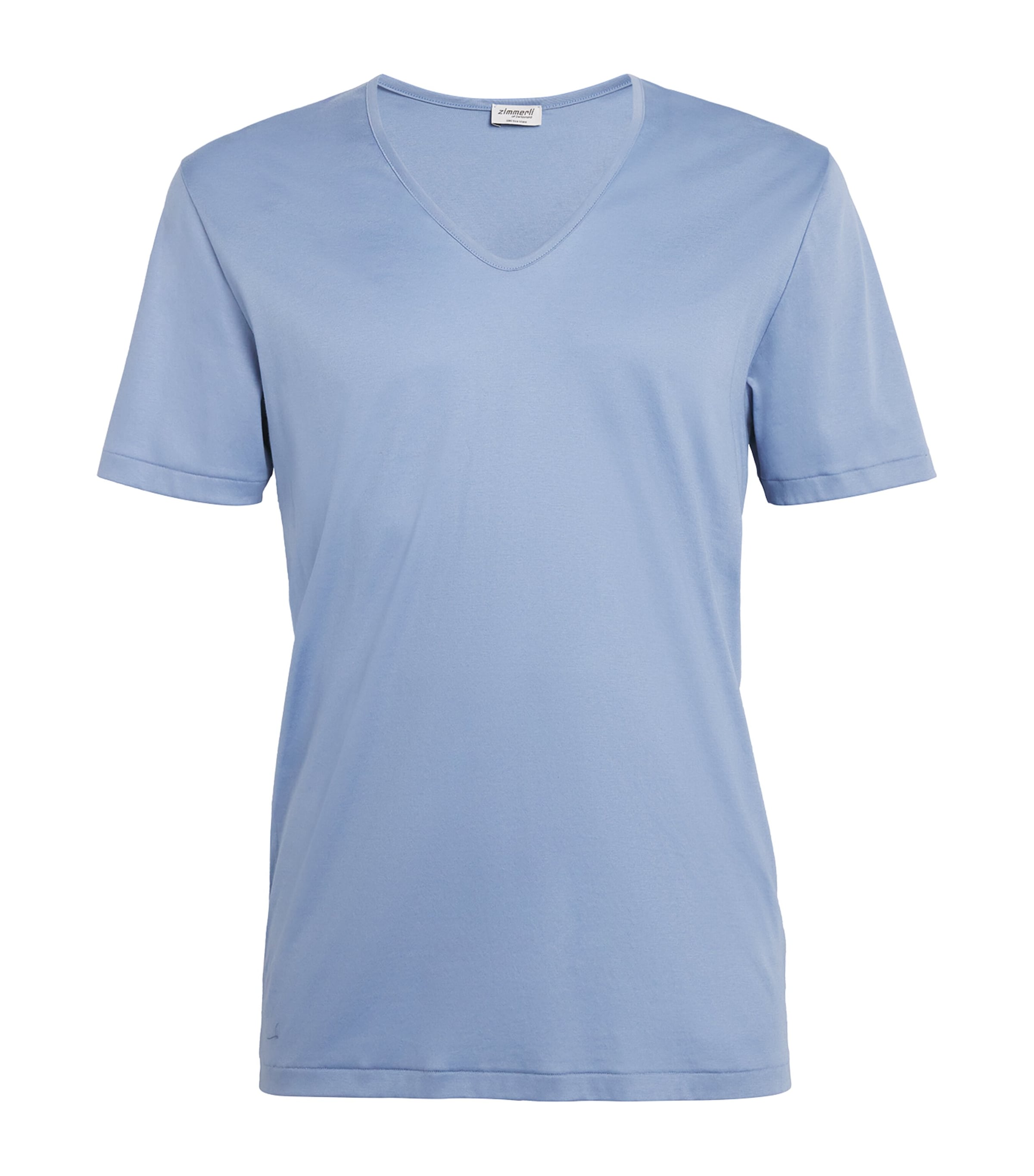 Sea Island Cotton V-Neck T-Shirt 508 MOUNTAIN LAKE Image 1