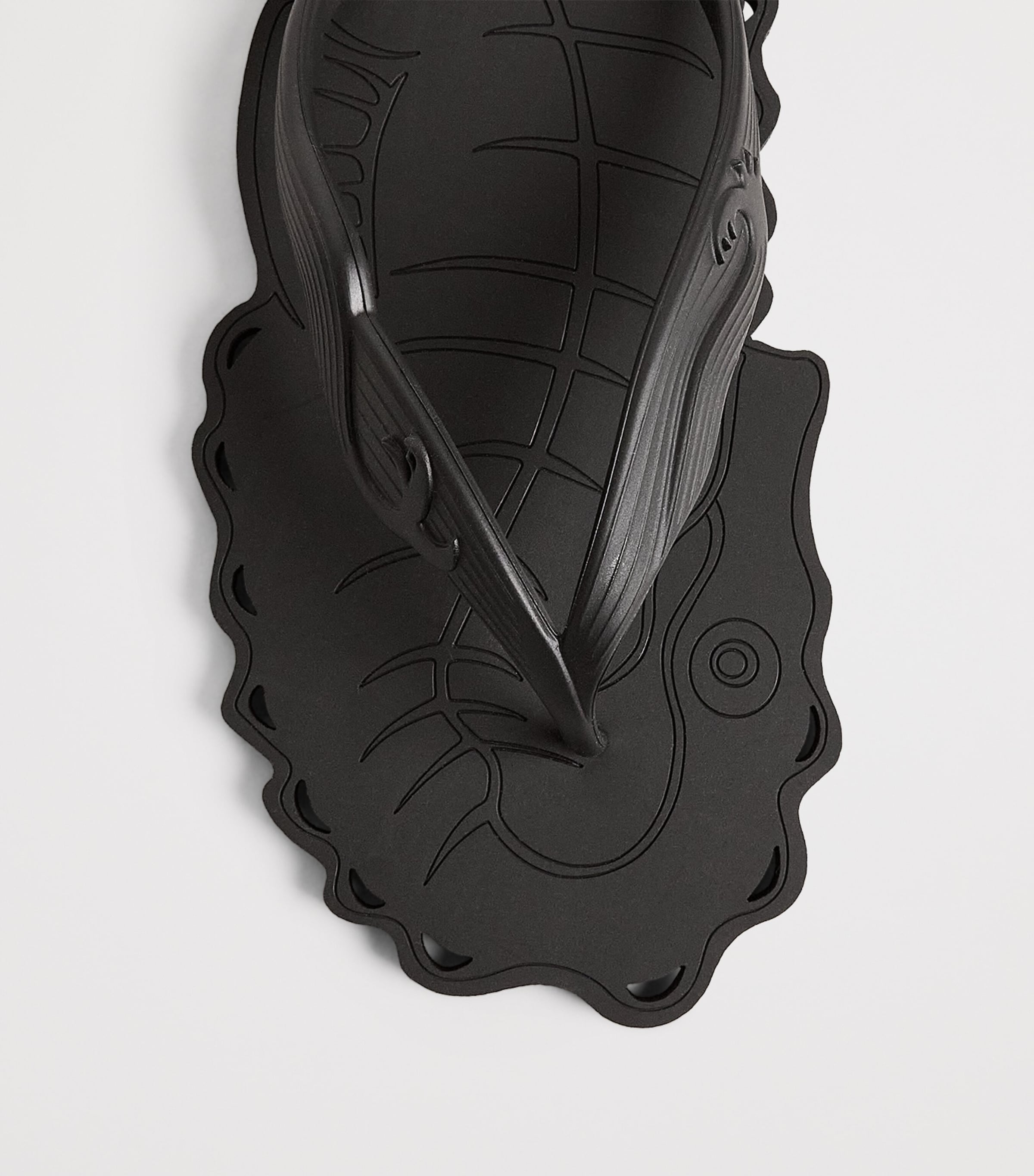Zimmermann Seafoam Flip Flops Black Image 4