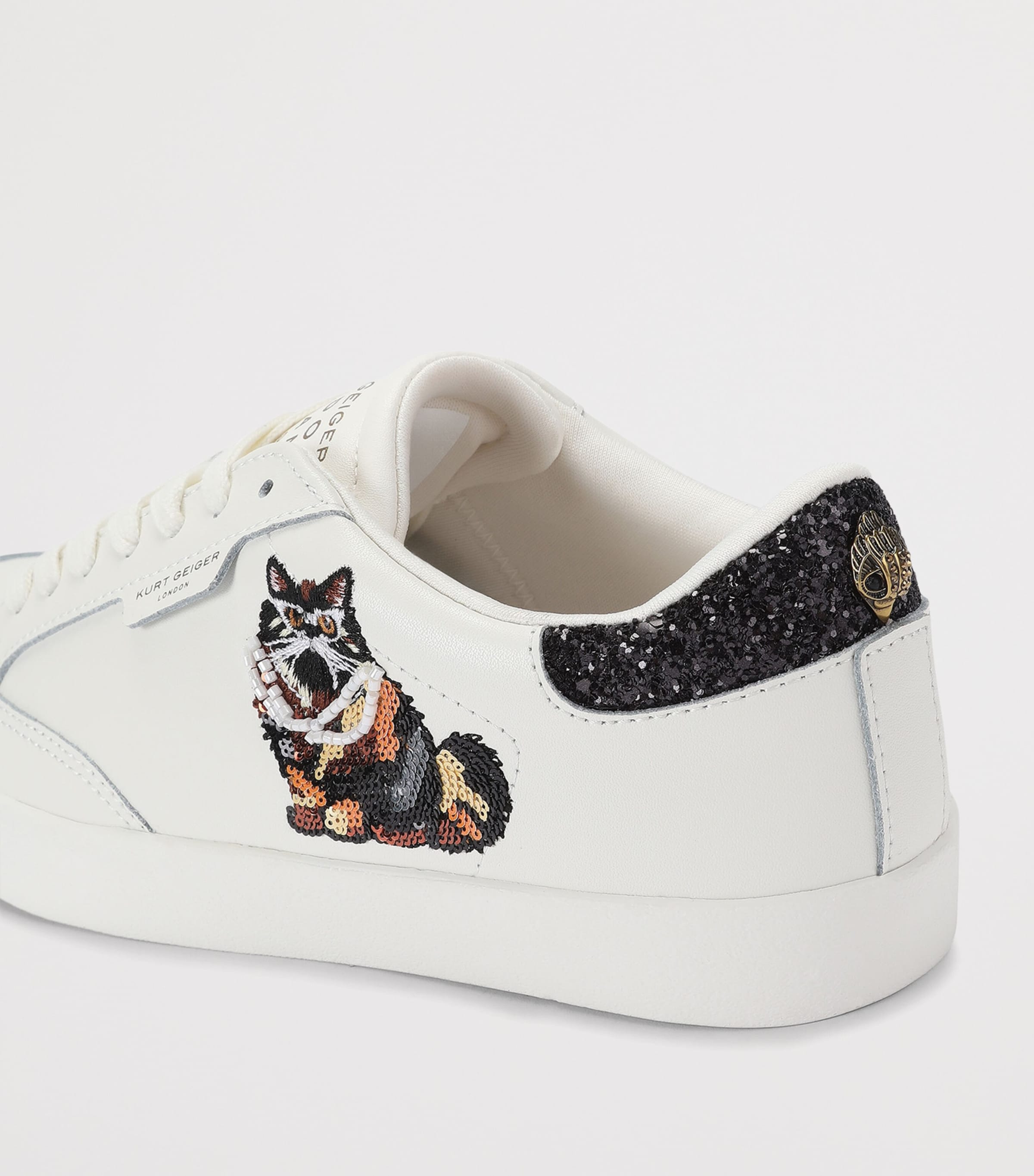 Kurt Geiger London Leather London Patch Sneakers White Image 3