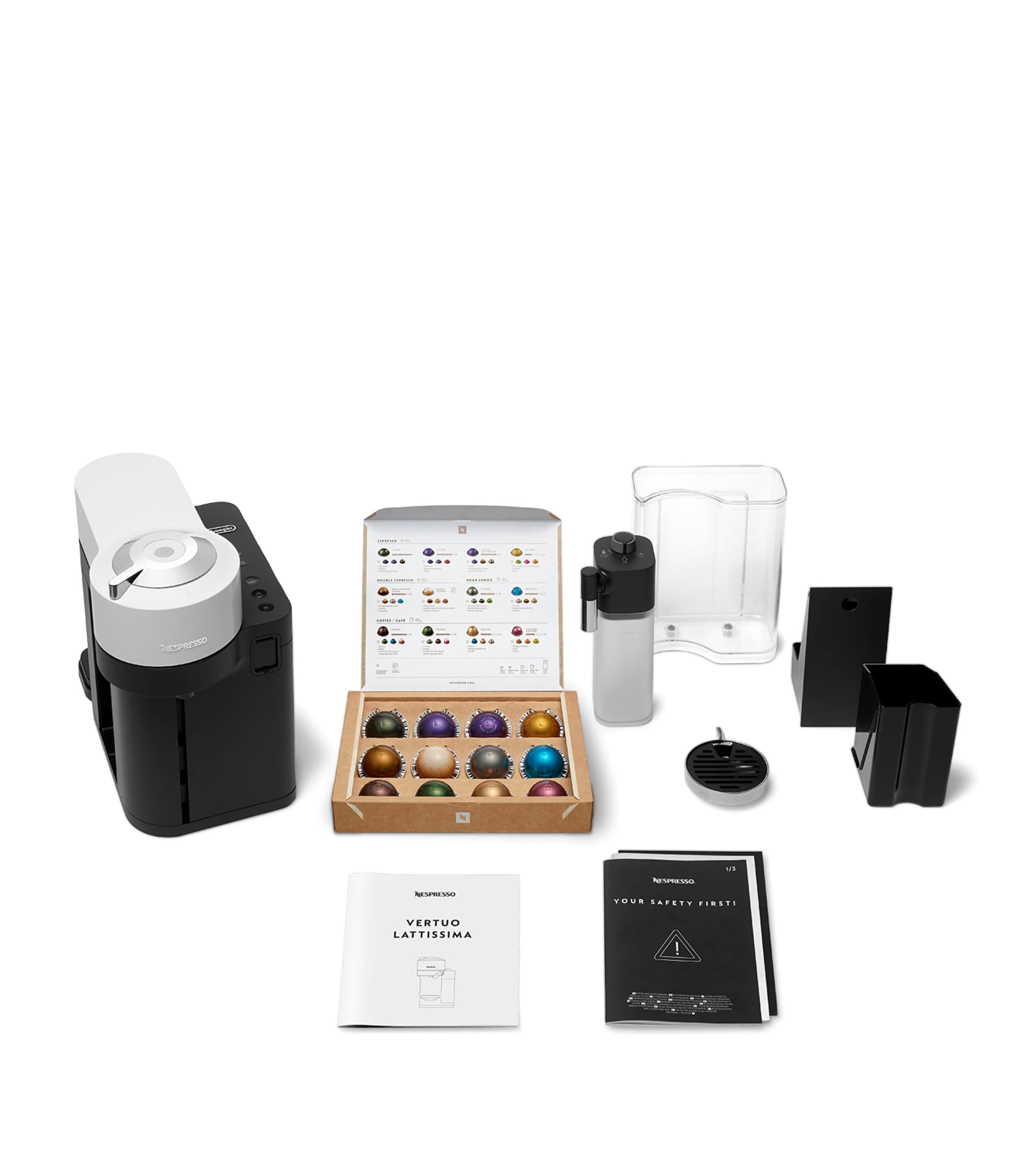 Vertuo Lattissima Coffee Machine WHITE/BLACK Image 3