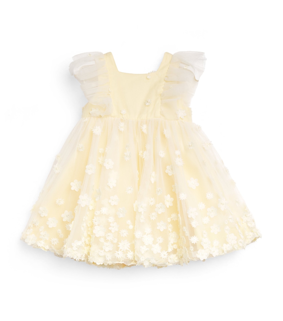 Tartine et Chocolat Tulle Embroidered Dress (3 Months-4 Years) Pale Image 1