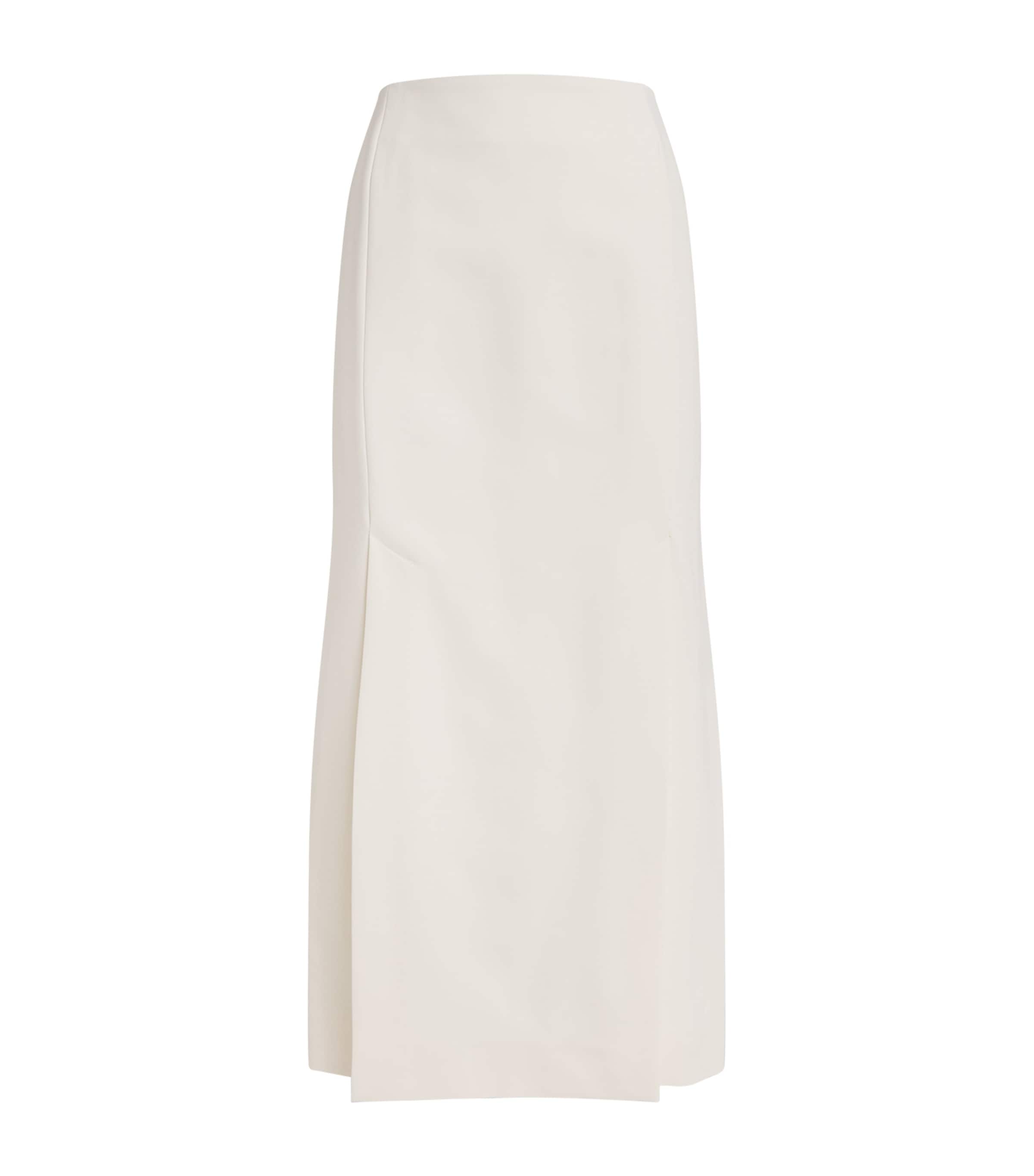 Rohe Satin Midi Skirt In White