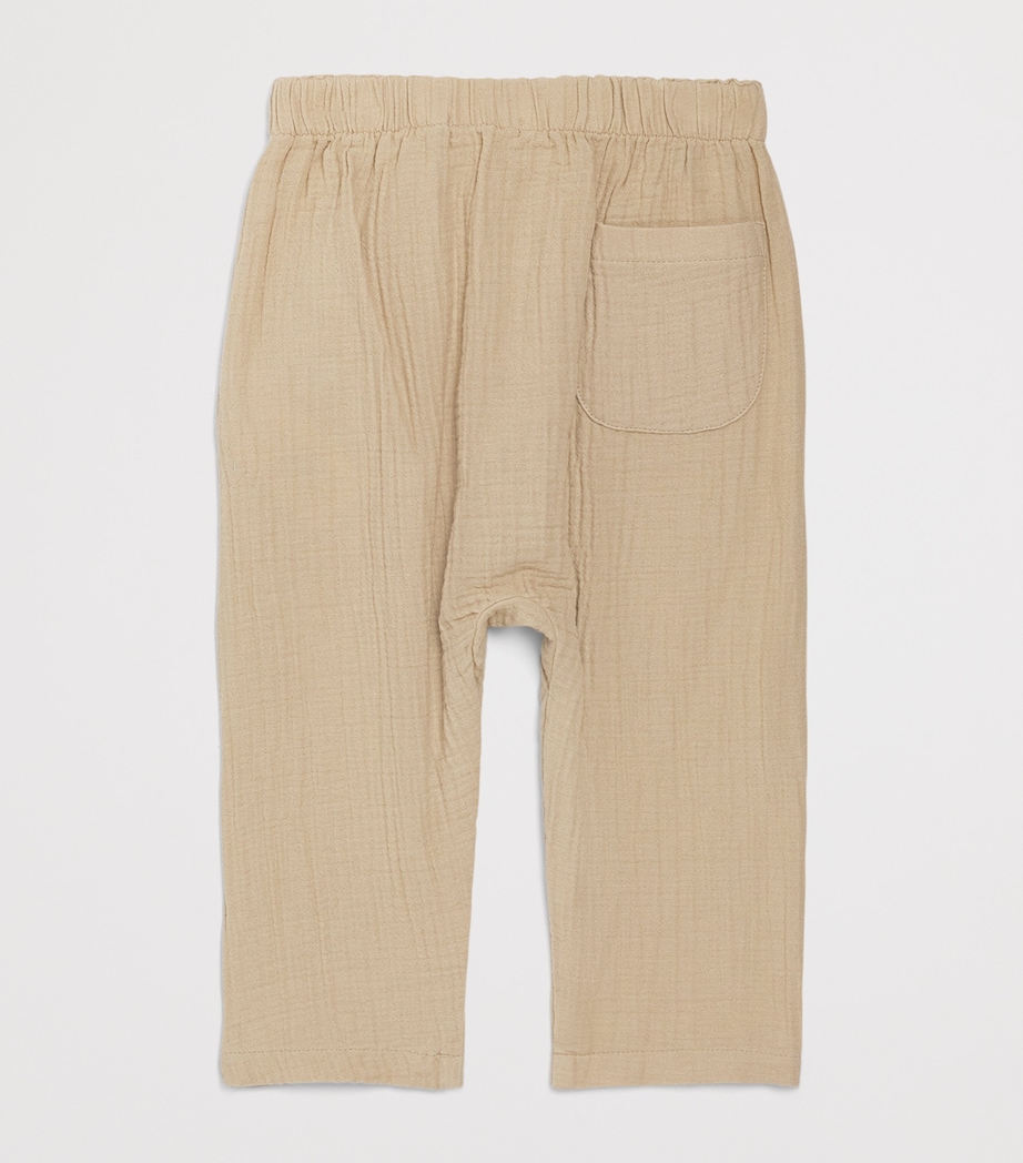 Purebaby Organic Cotton Crinkled Trousers (0-12 Months) Burto Image 2