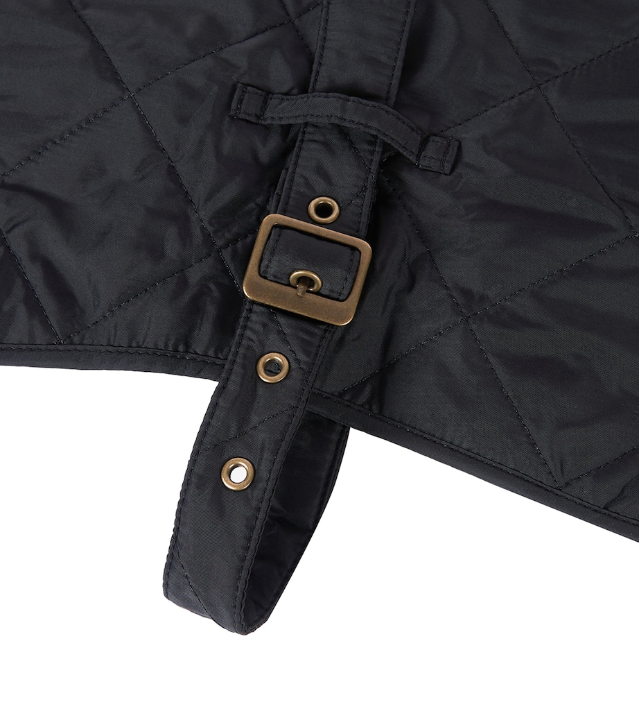 Quilted Dog Coat (M) BLACK Image 3