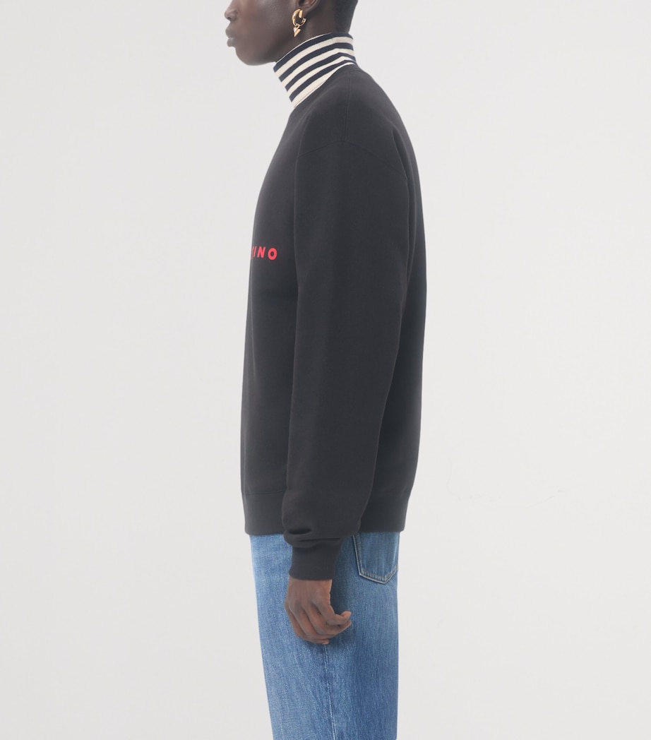 Cotton Made in Valentino Logo Sweatshirt 0NR Image 3