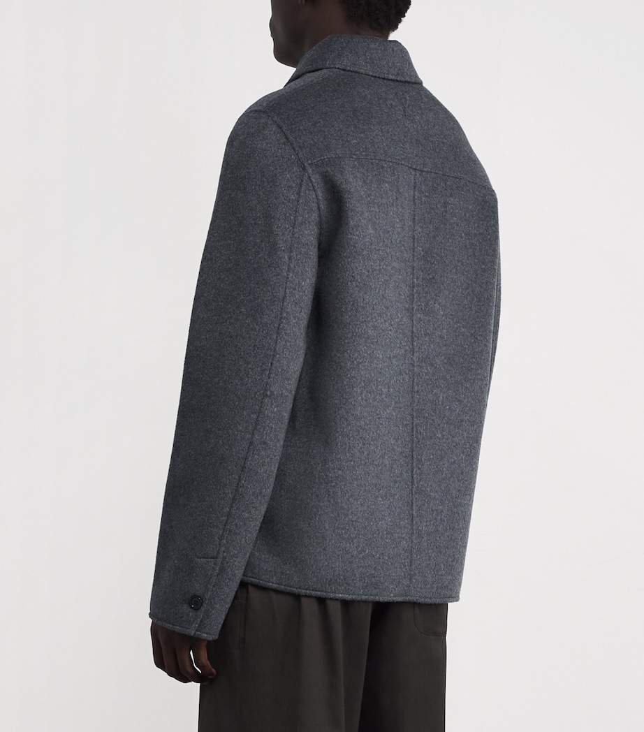 Wool-Cashmere Overshirt 055 - GRIS CHINE Image 4