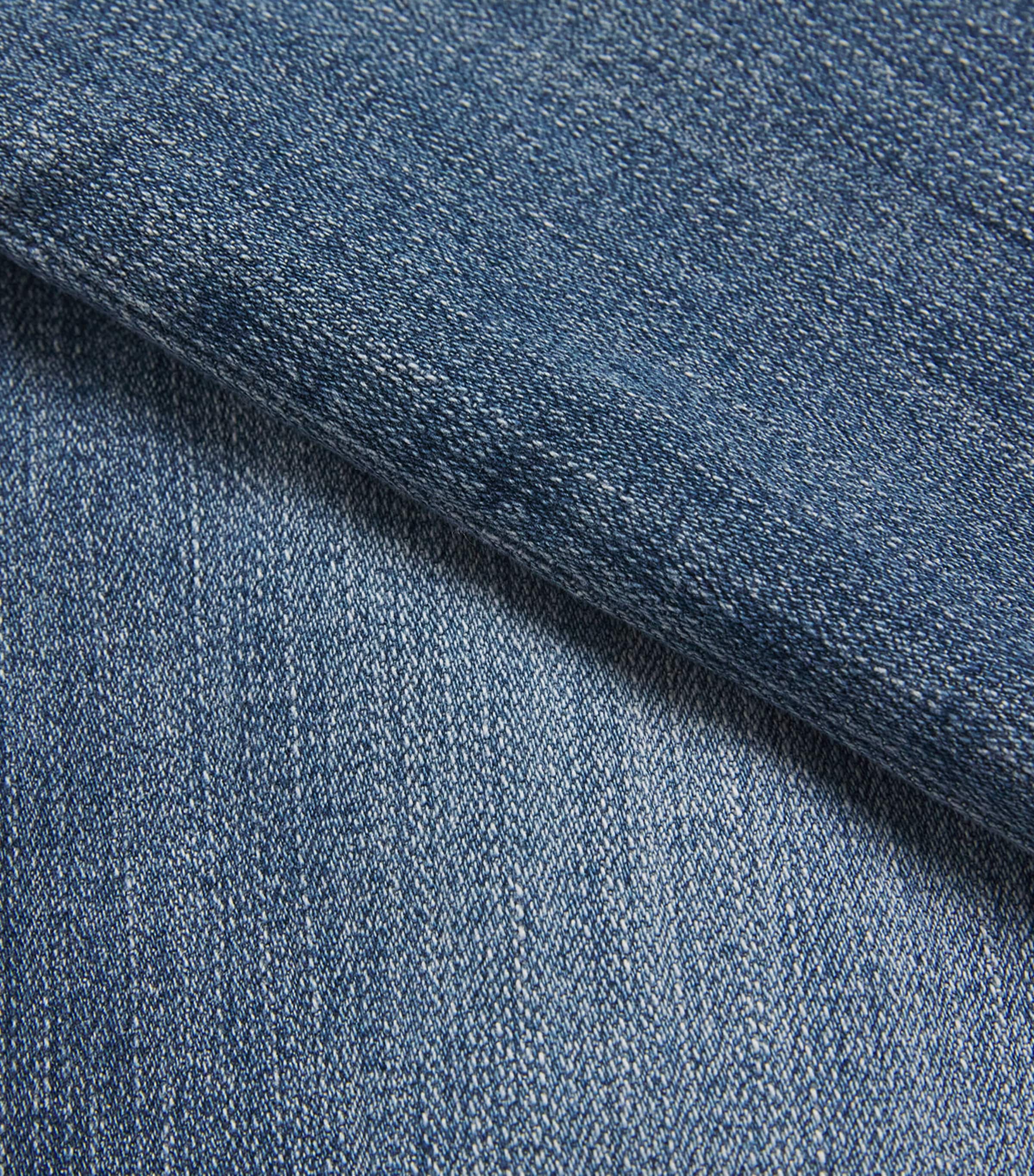 7 For All Mankind Mens The Straight Jeans Mid Blue Image 6