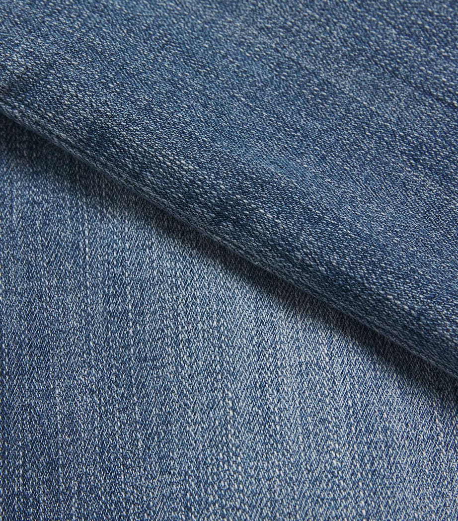 7 For All Mankind Mens The Straight Jeans Mid Blue Image 6