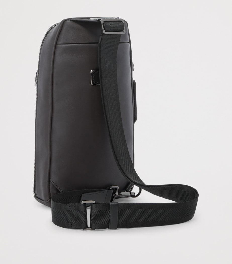 Leather Gregory Cross-Body Bag ESPRESSO BROWN Image 3