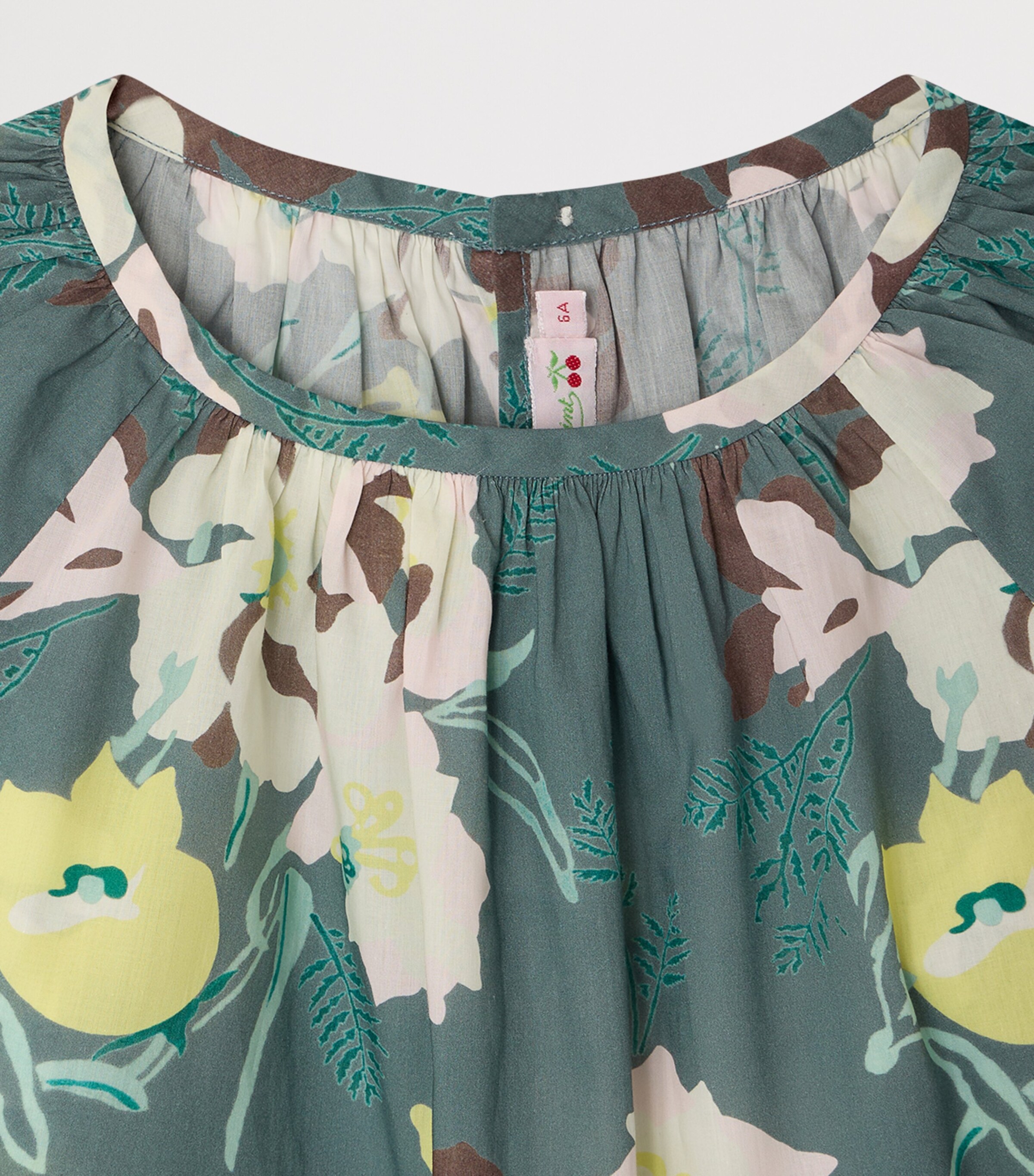 Bonpoint Cotton Augustin Blouse (10-14 Years) Vert Ardoise Image 3