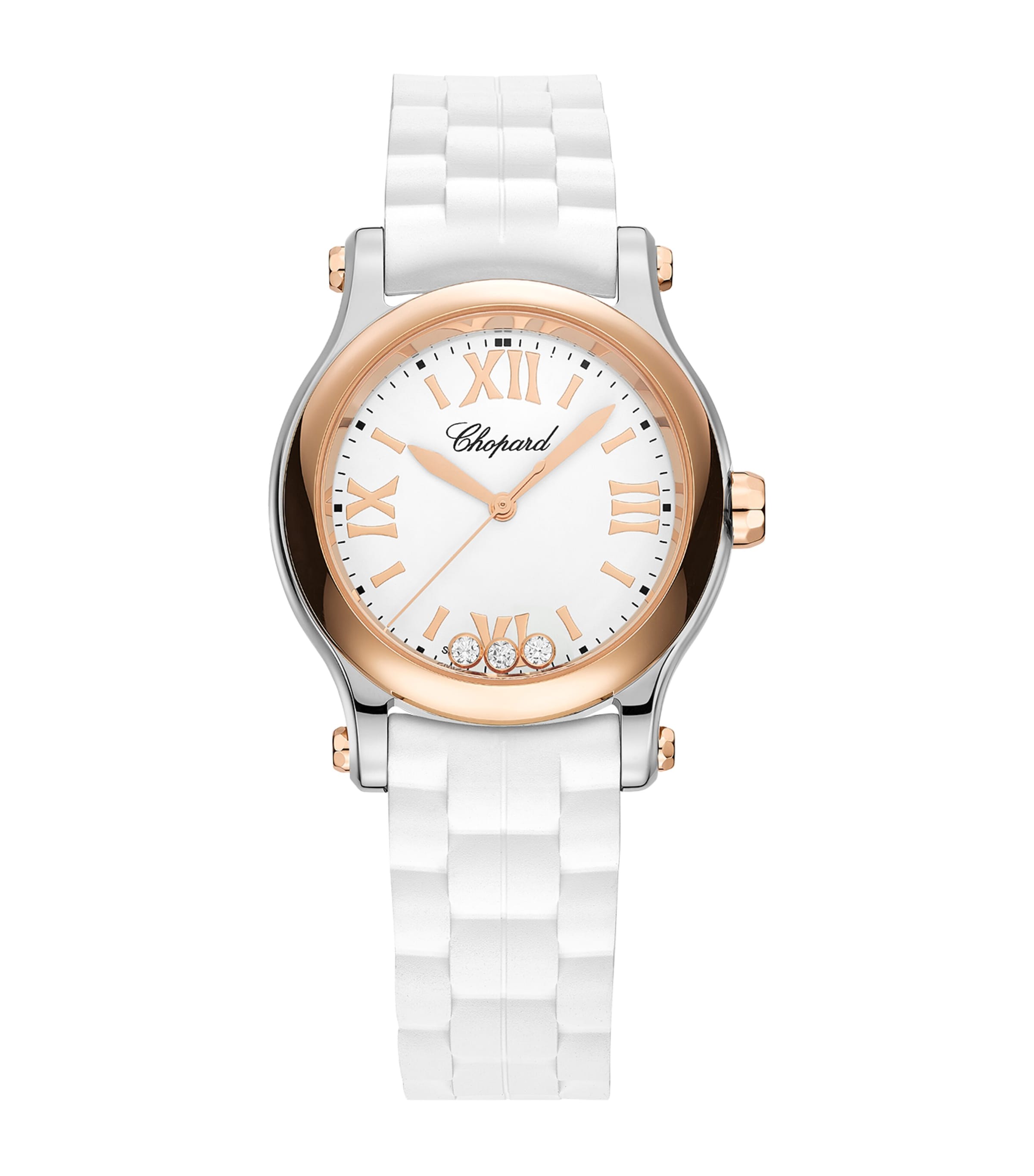 Chopard Rose Gold And Stainless Steel Happy Sport Watch