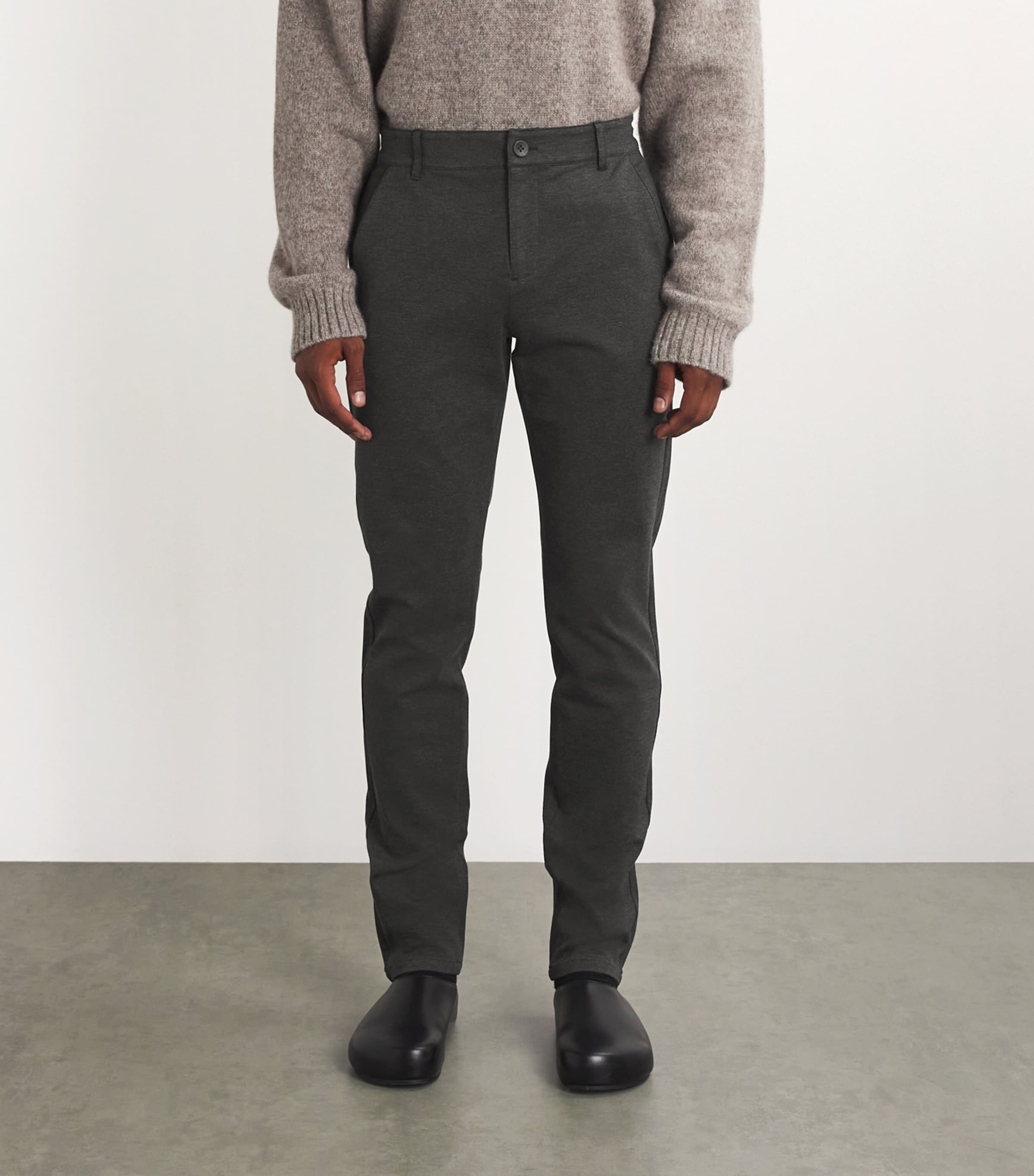 PAIGE Mens Stafford Slim Chinos Iced Black Image 3