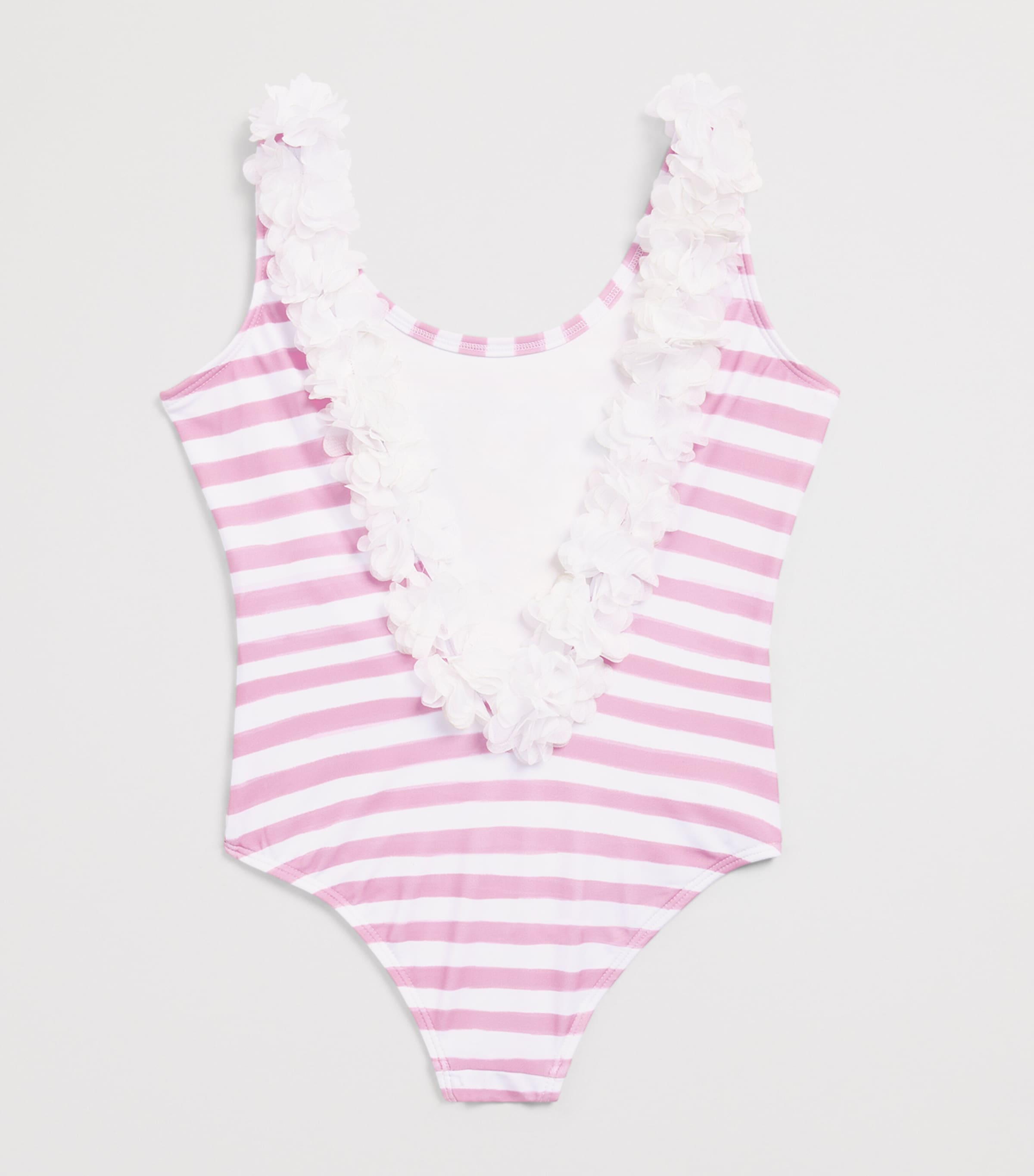 Monnalisa x Disney Moana Swimsuit (2-12 Years) Bianco+fuxia Image 2
