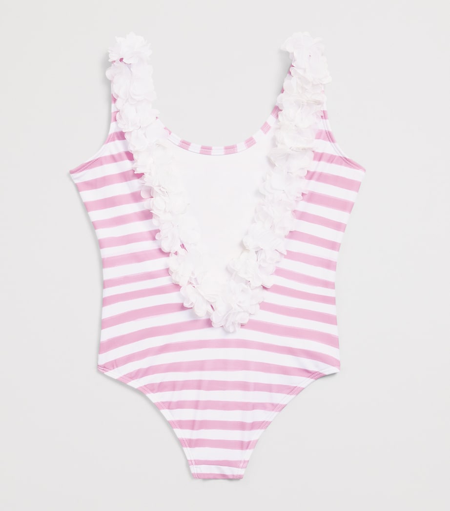 Monnalisa x Disney Moana Swimsuit (2-12 Years) Bianco+fuxia Image 2