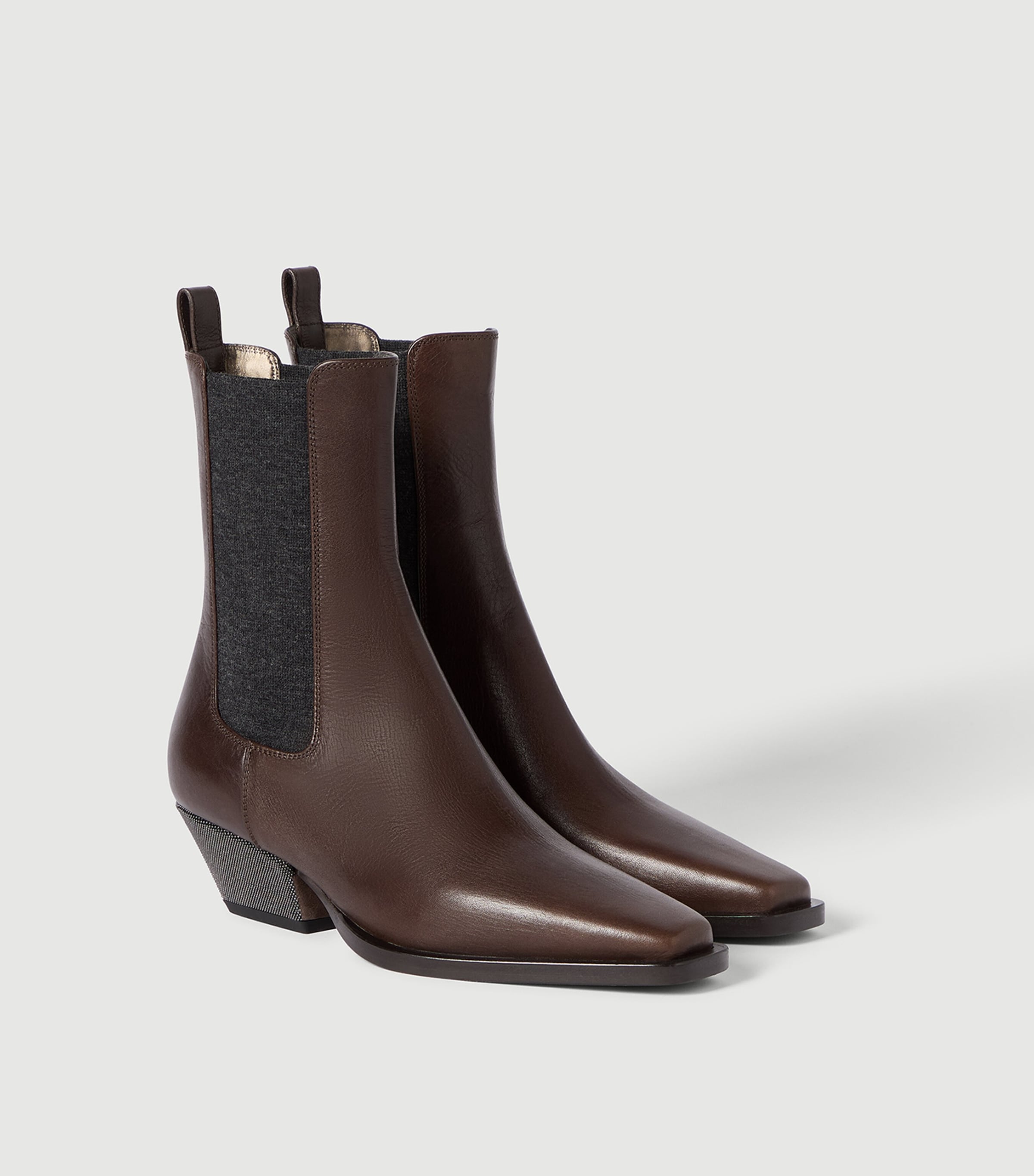 Brunello Cucinelli Leather Chelsea Boots 50 Image 3