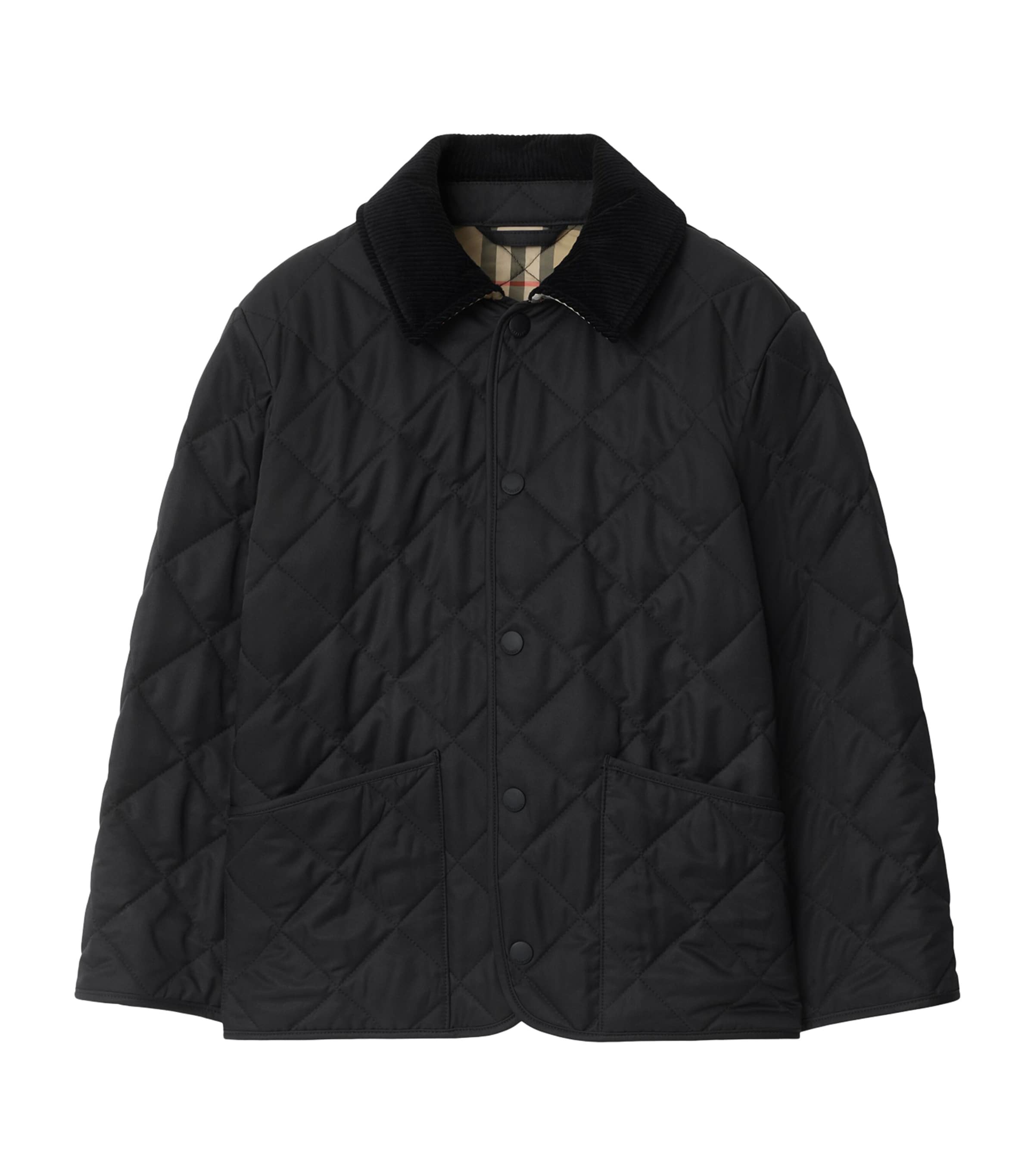 Burberry Kids Quilted Jacket In Black