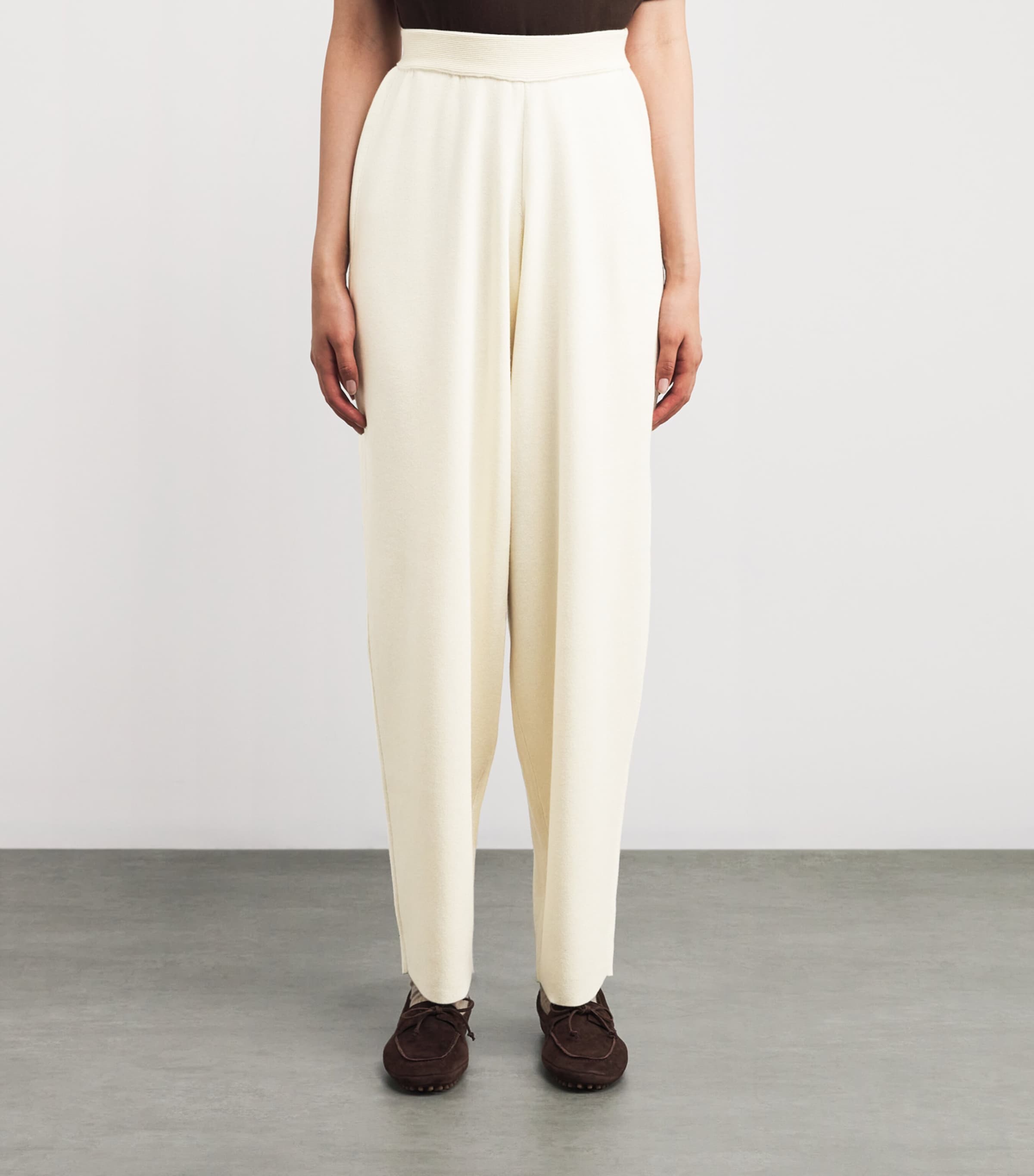 Cashmere Hayden Straight Sweatpants IVORY Image 3