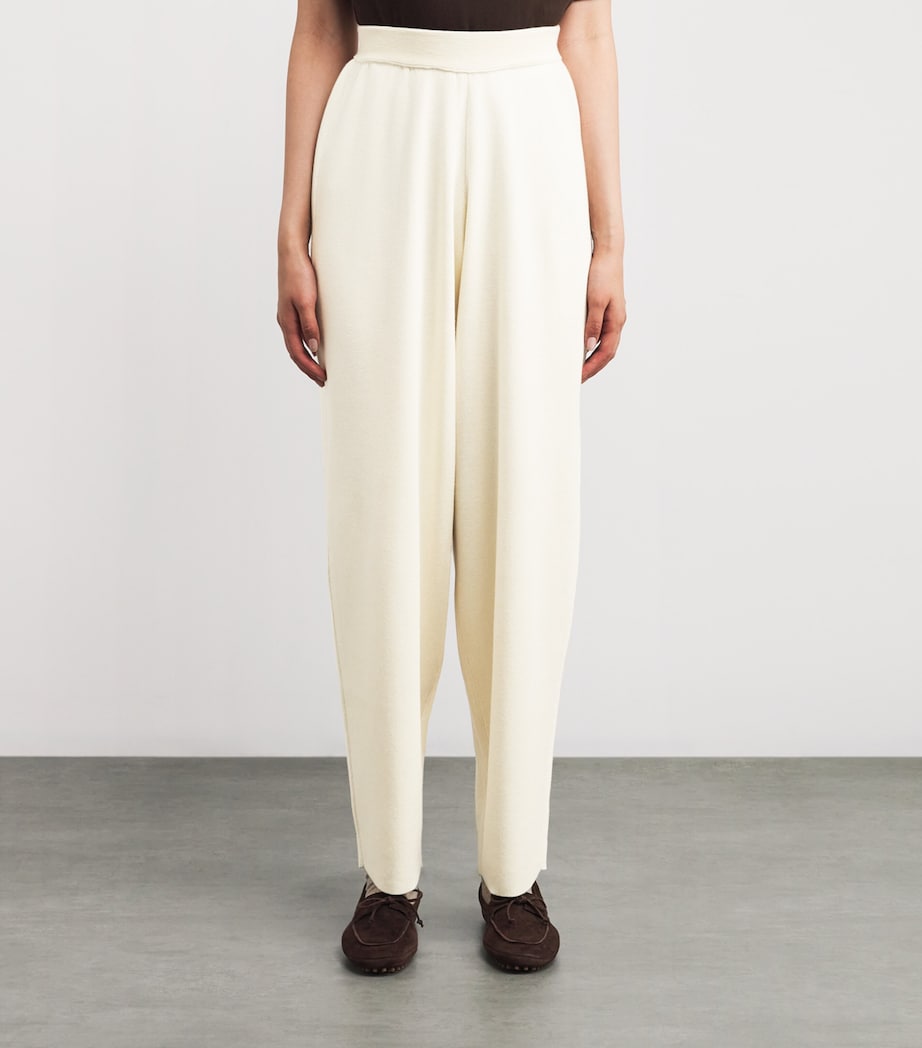Cashmere Hayden Straight Sweatpants IVORY Image 3