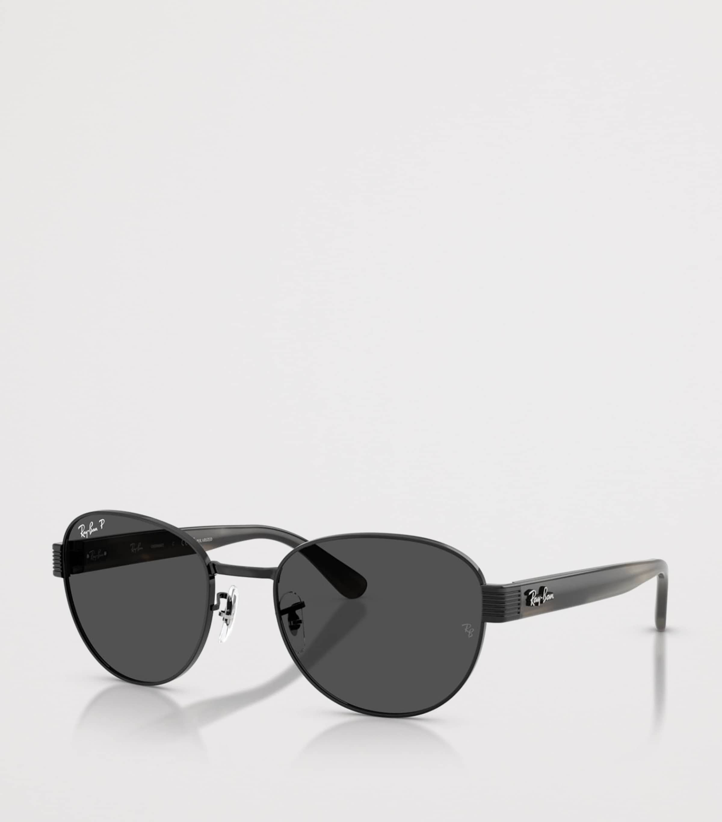 Ray-Ban RB3766 Polarized+ Lenses Square Sunglasses Black Image 2