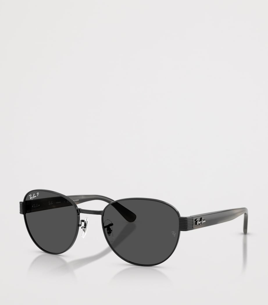 Ray-Ban RB3766 Polarized+ Lenses Square Sunglasses Black Image 2