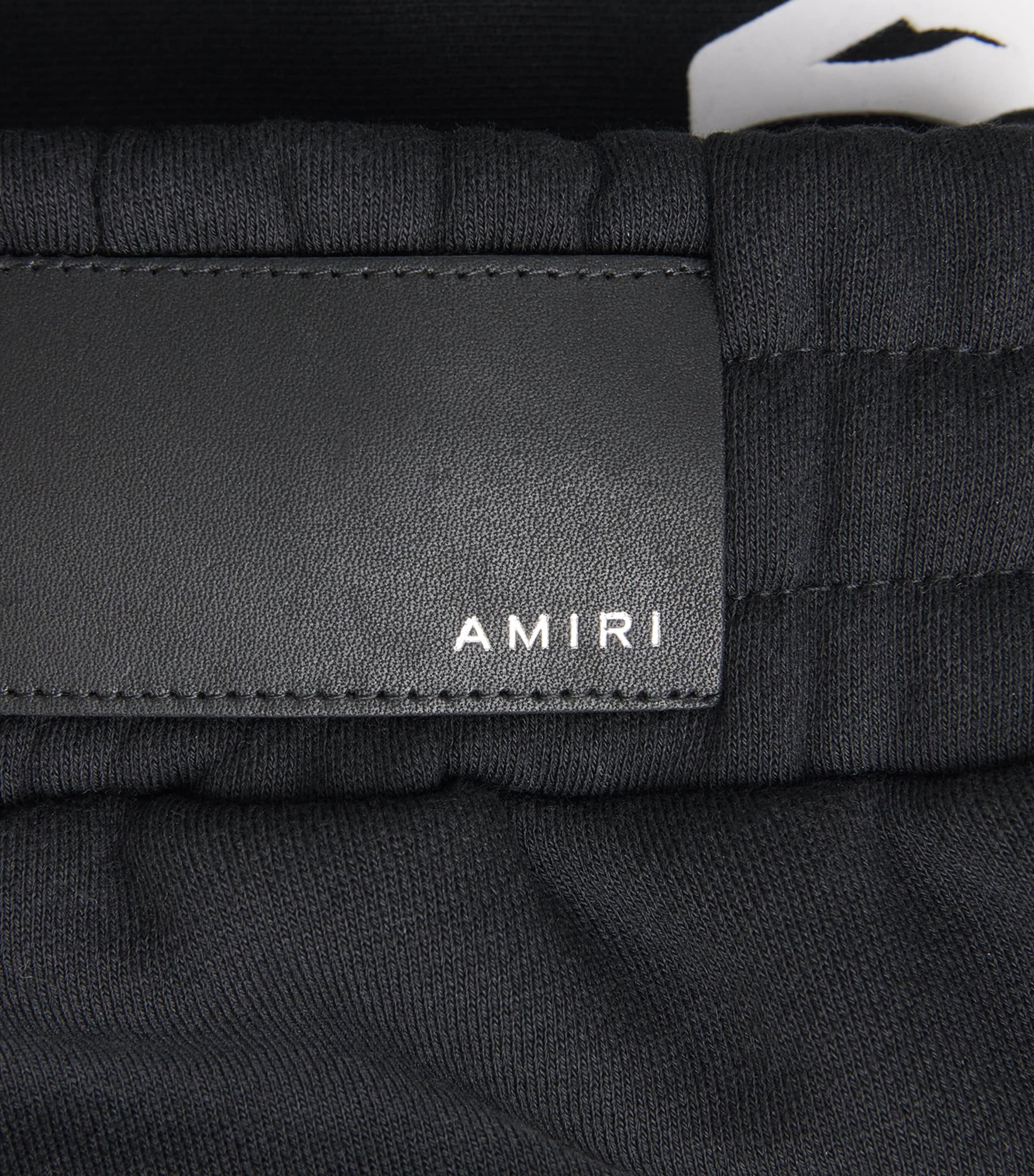 AMIRI Mens Cotton MA Logo Sweat Shorts Black Image 6