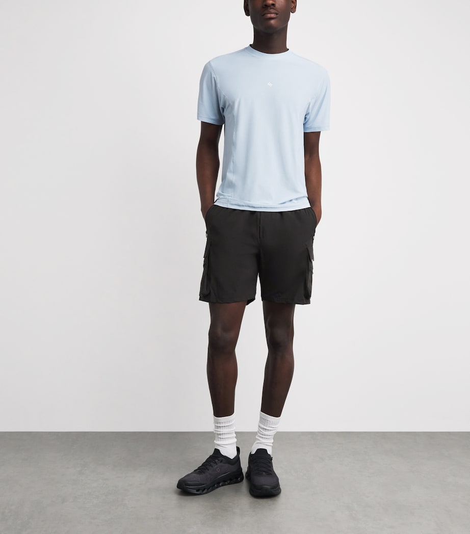 Represent 247 Mens 247 Cargo Shorts Dusky Navy Image 2