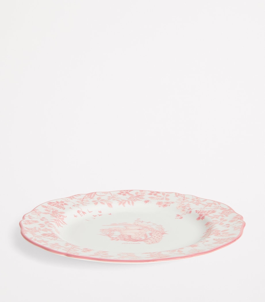 Fine Bone China Toile Side Plate (20.5cm) PINK Image 2