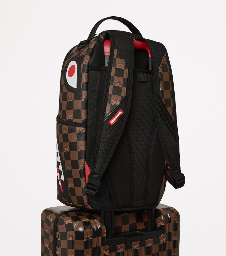 Peeking Character Check Cabin Suitcase (42L) BROWN Image 4