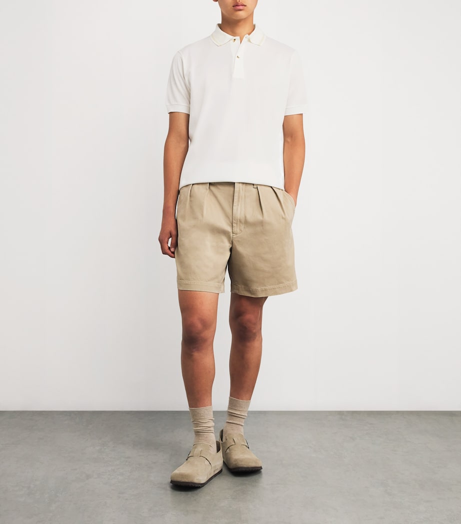 Cotton Pique Polo Shirt 01_WHITE Image 2