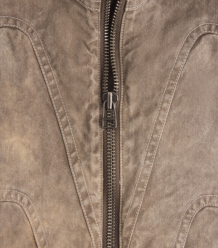 IM MEN Mens Cotton Elements Jacket Dark Beige Image 6