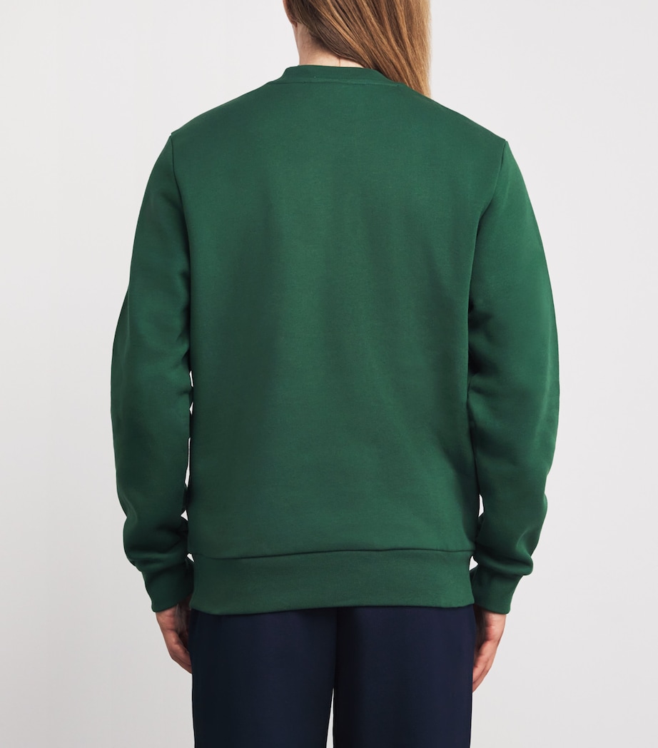 Cotton Logo Sweatshirt GREEN Image 4