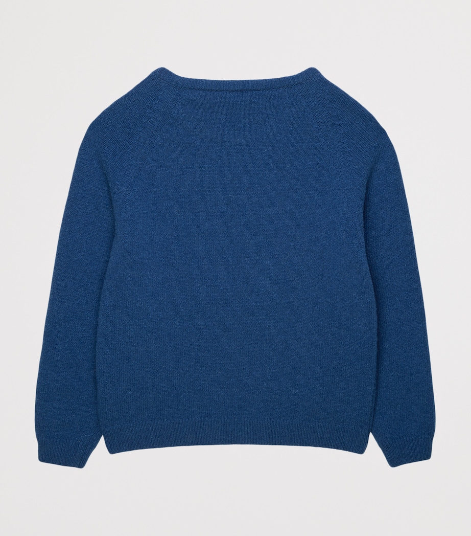 Trotters Wool-Blend Guardsman Band Sweater (6-11 Years) Denim Blue Image 2