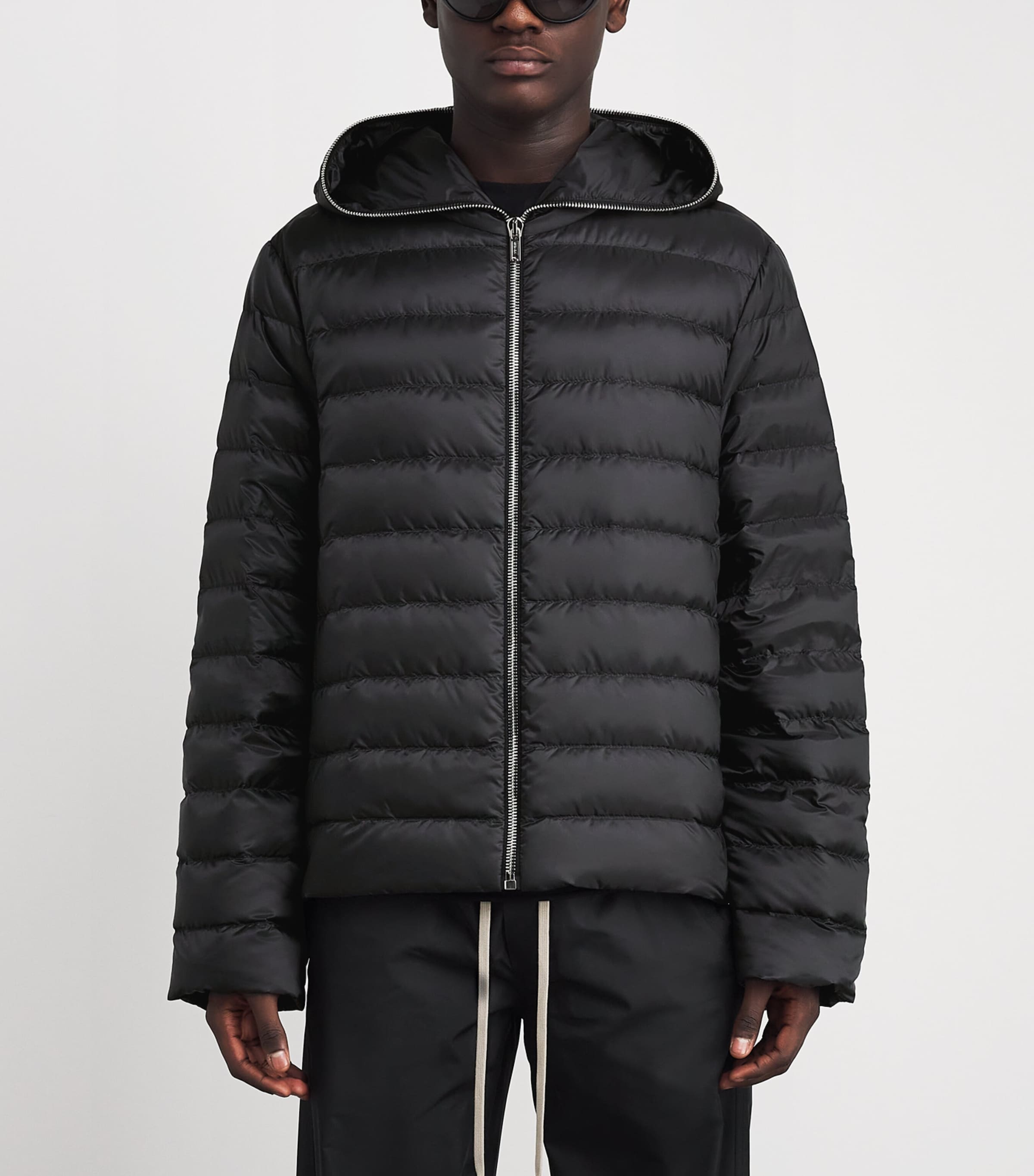 x Moncler Down Ziplock Puffer Jacket 999 - BLACK Image 3