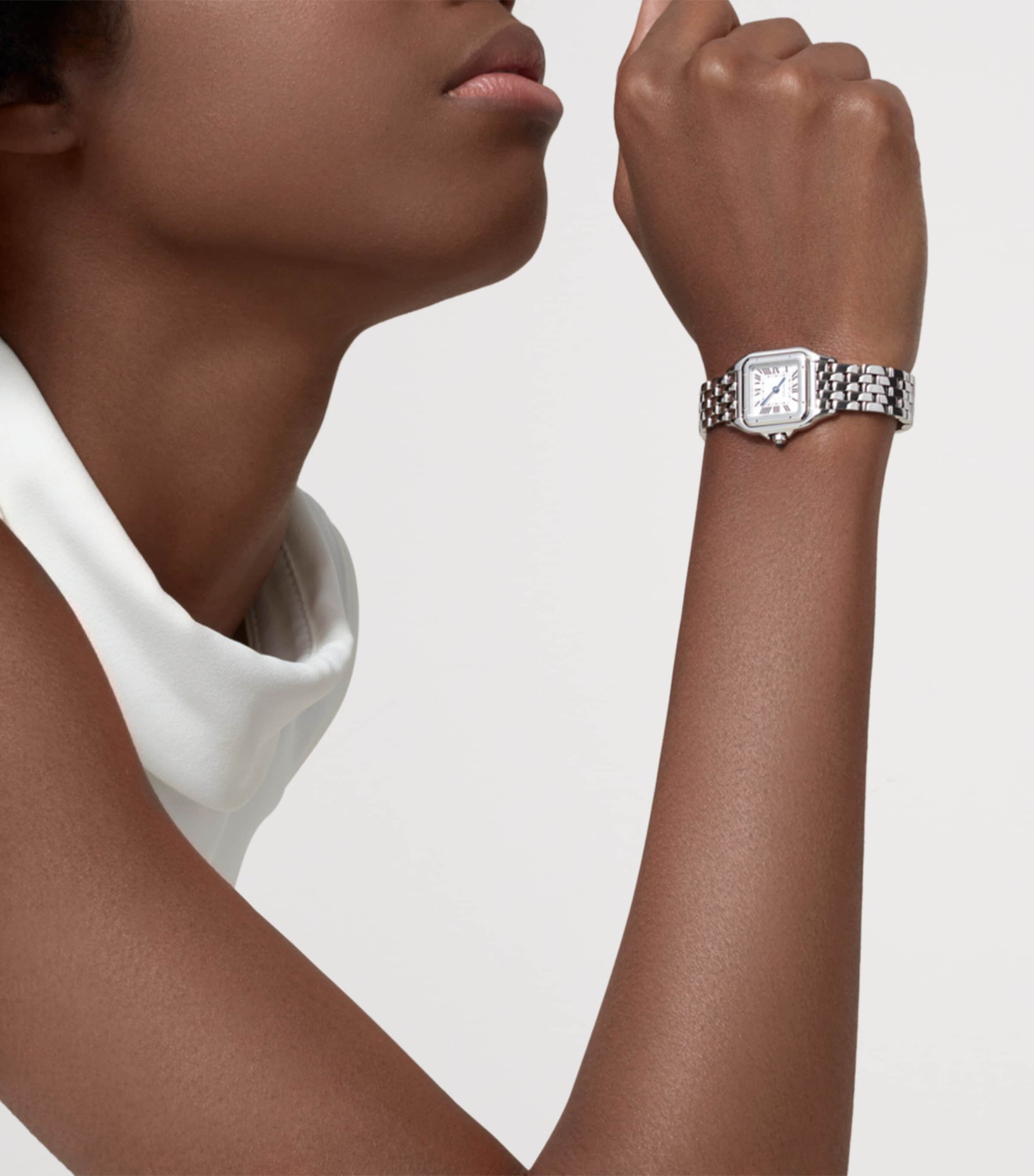 Small Stainless Steel Panthère de Cartier Watch 23mm STEEL Image 2