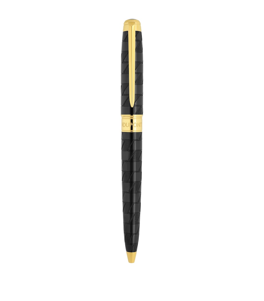 Large Monogram 1872 Line D Eternity Ballpoint Pen BLACK & GOLD Image 1